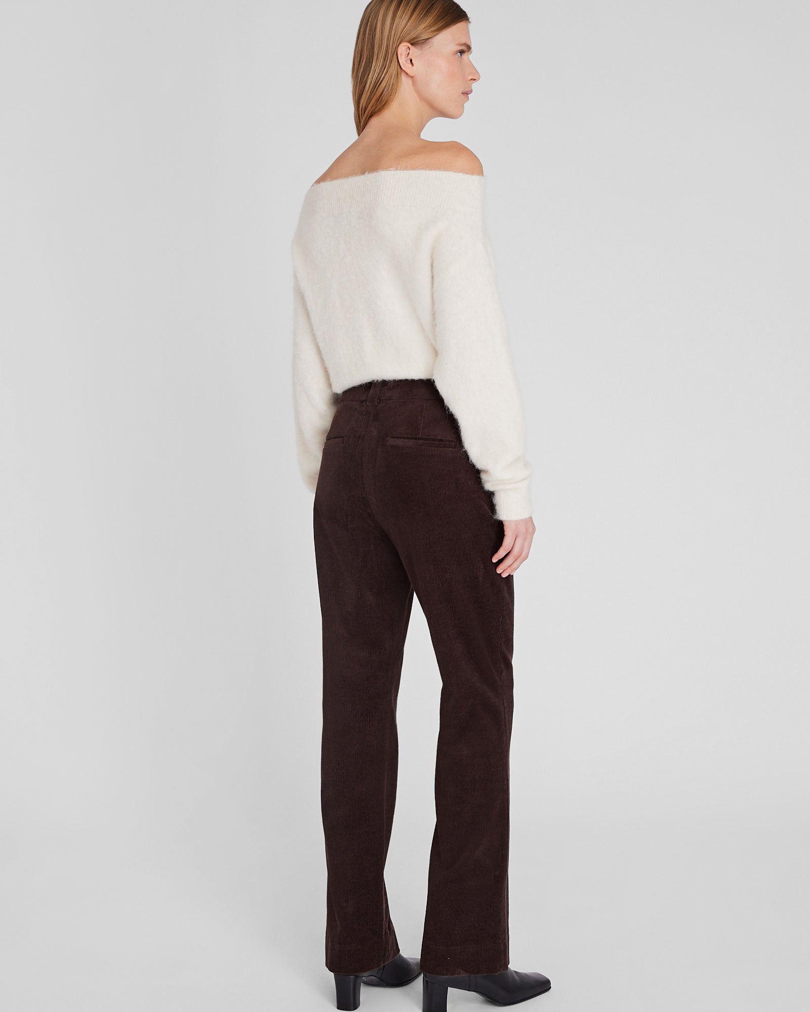 CLUB MONACO - Full-Length Corduroy Trouser - Dark Brown