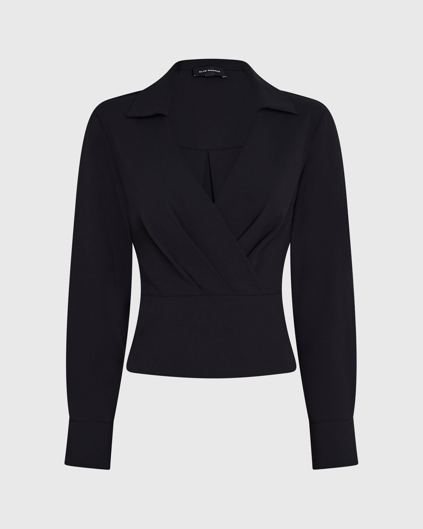 CLUB MONACO - Chemise cintrée à col - Noir