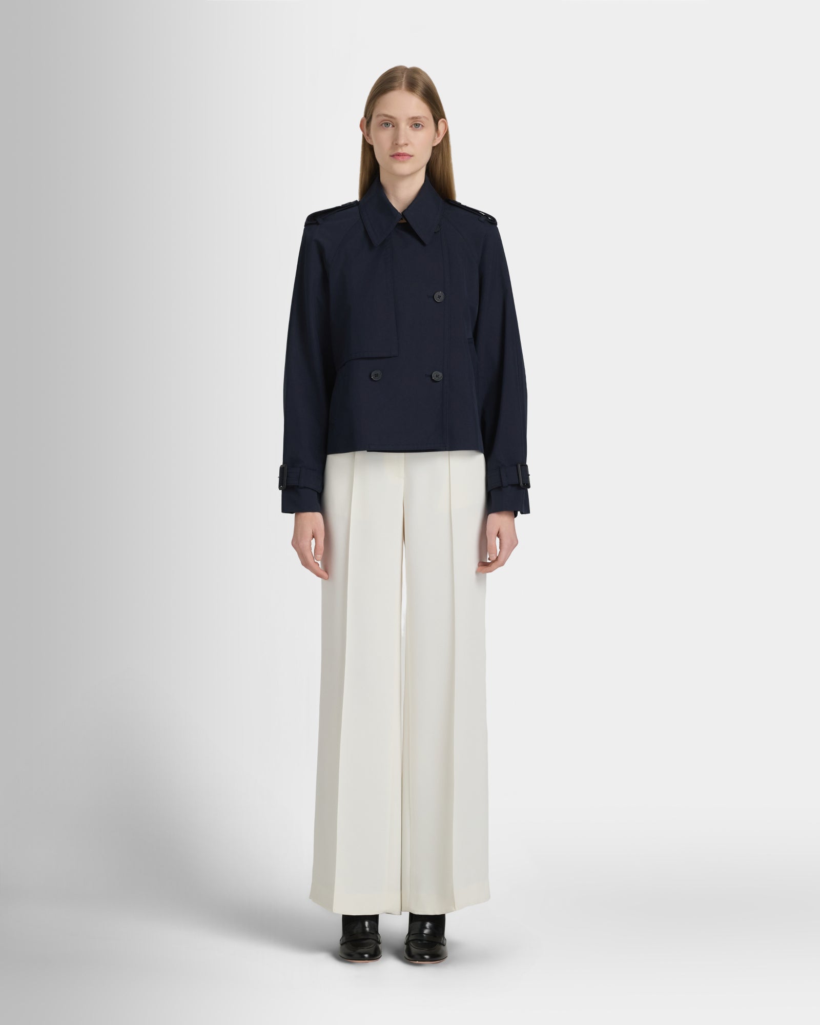Club Monaco Corp, CA - Cropped Trench - Navy