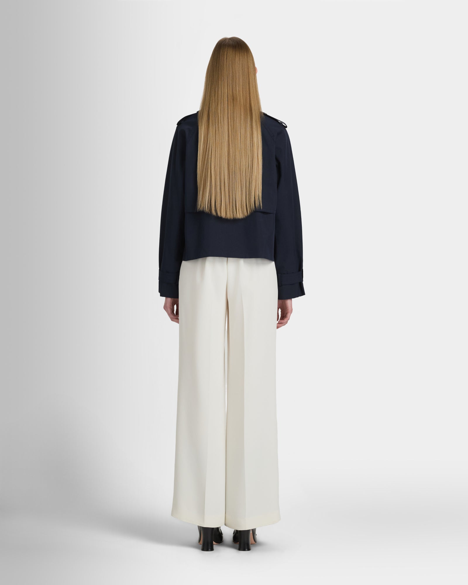 Club Monaco Corp, CA - Cropped Trench - Navy