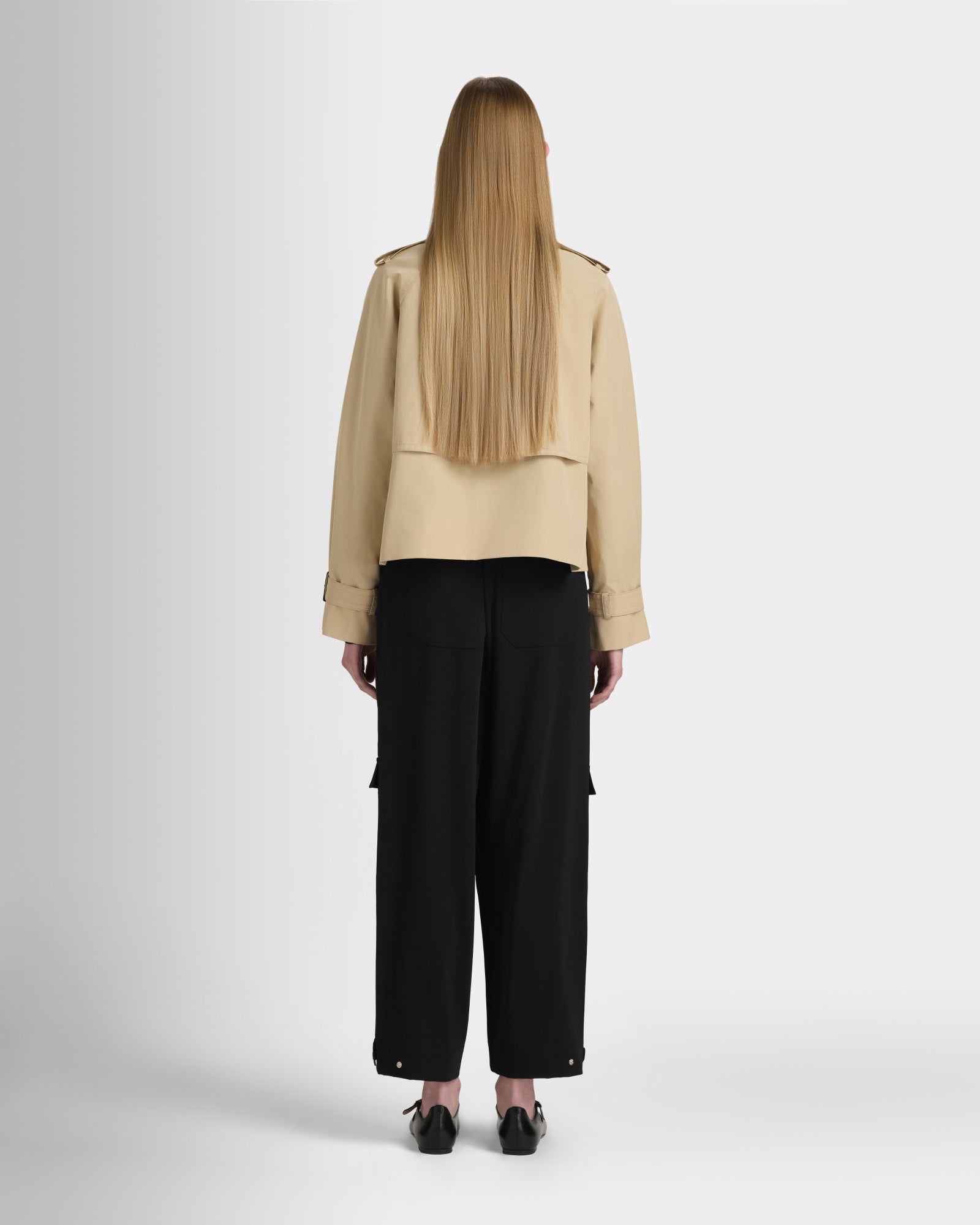 Club Monaco Corp, CA - Cropped Trench - Kaki