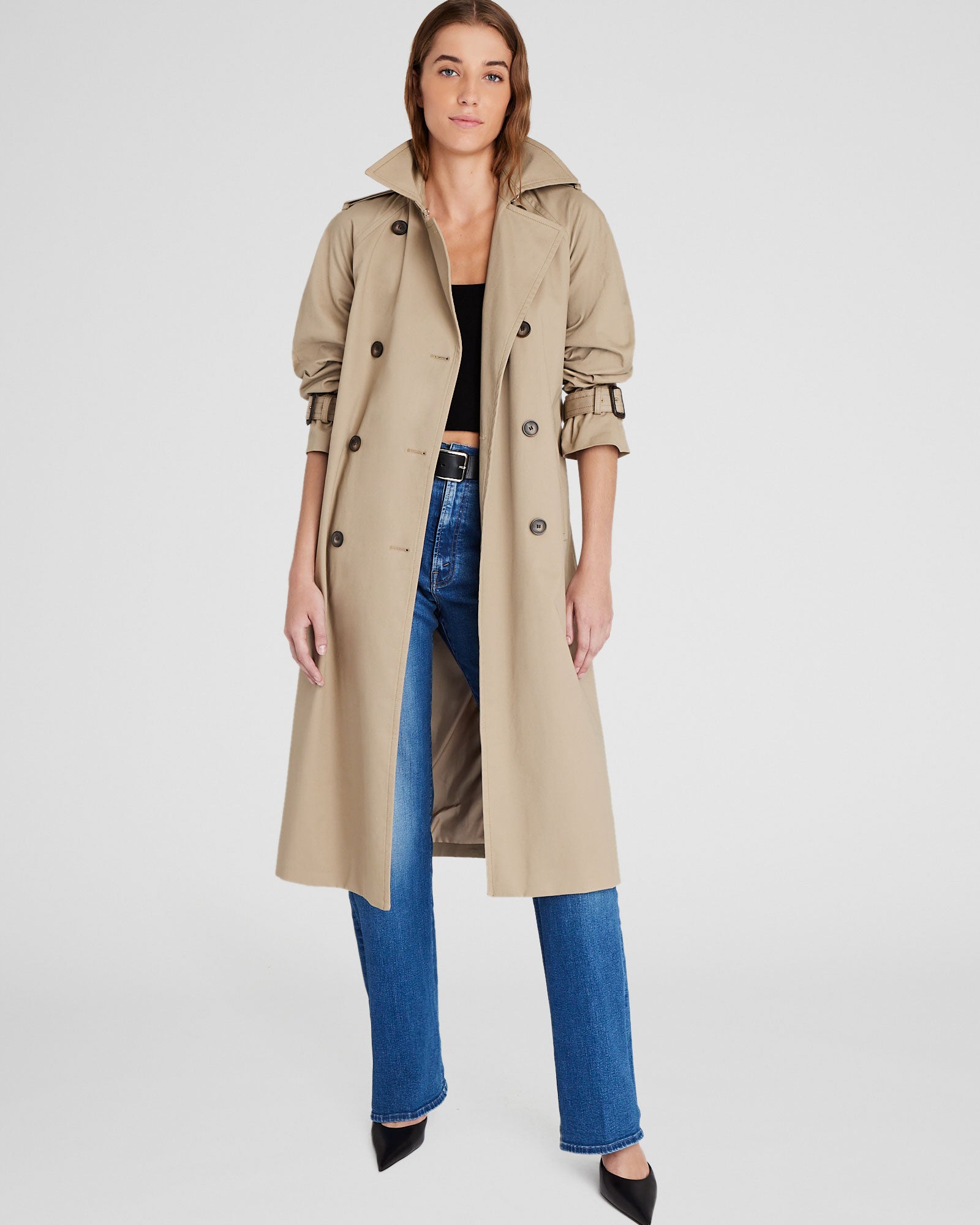 CLUB MONACO - Trench en sergé - Kaki