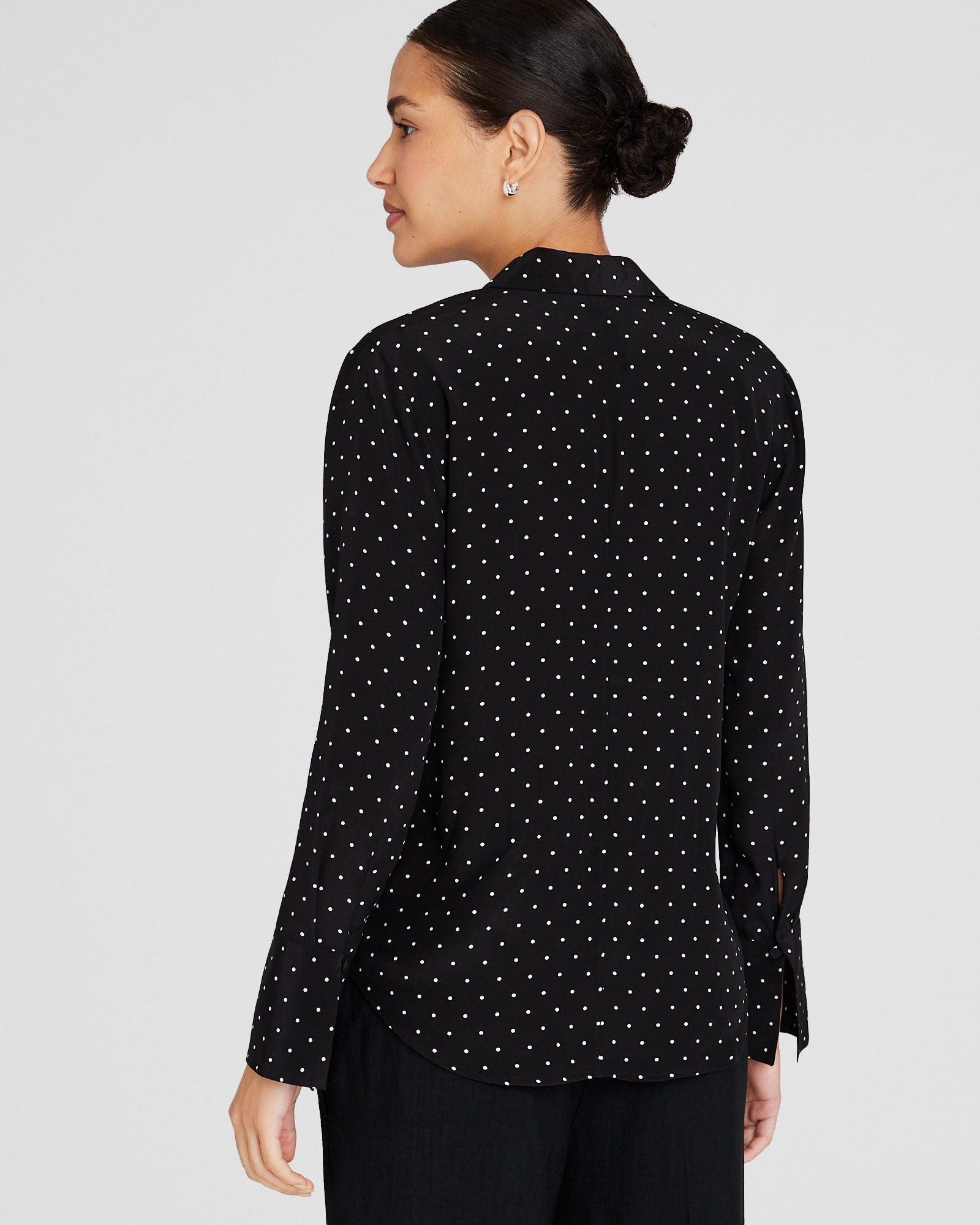CLUB MONACO - Printed Helek Silk Shirt - Black Mix