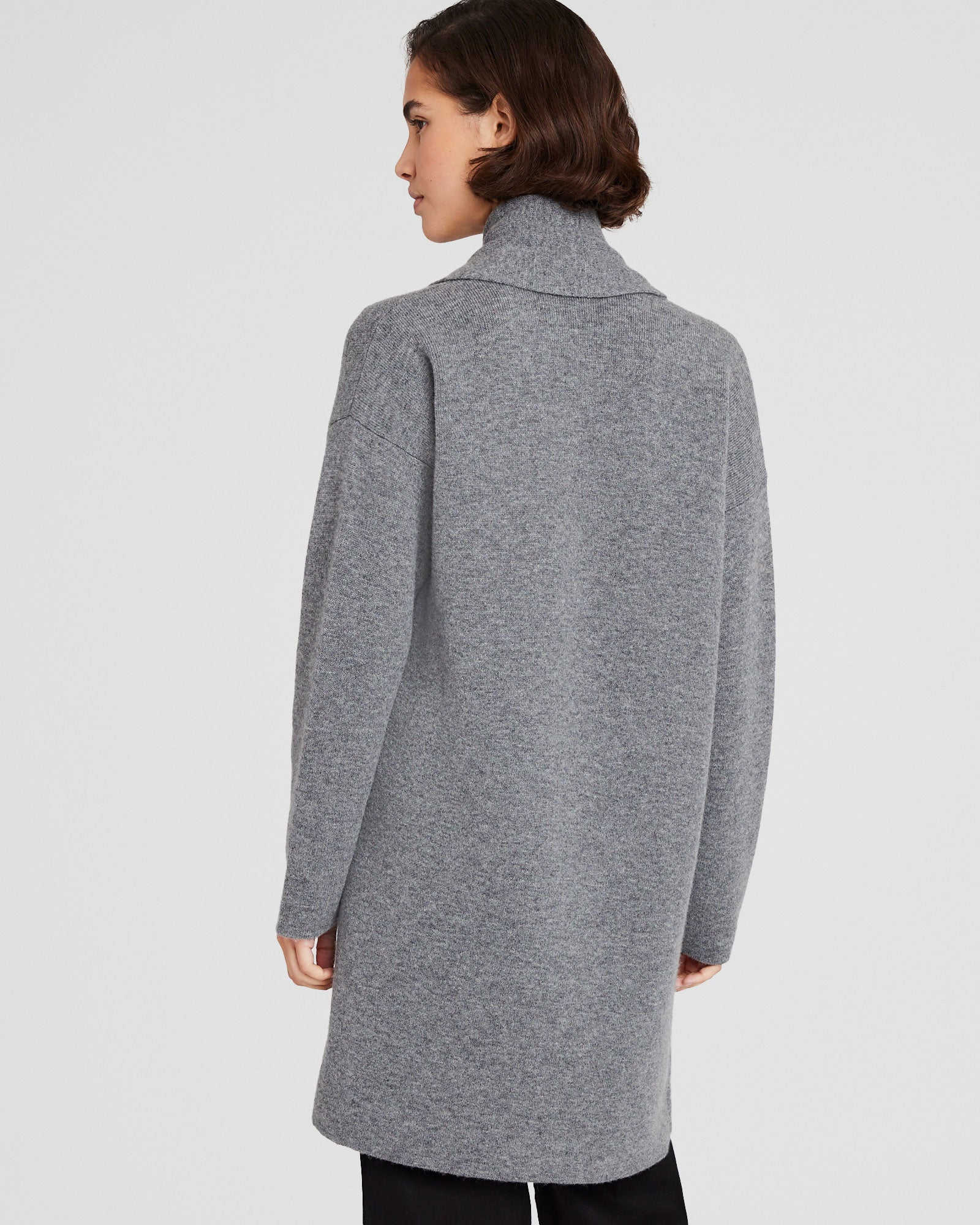 CLUB MONACO - Wool Cashmere Wrap Cardigan - Charcoal