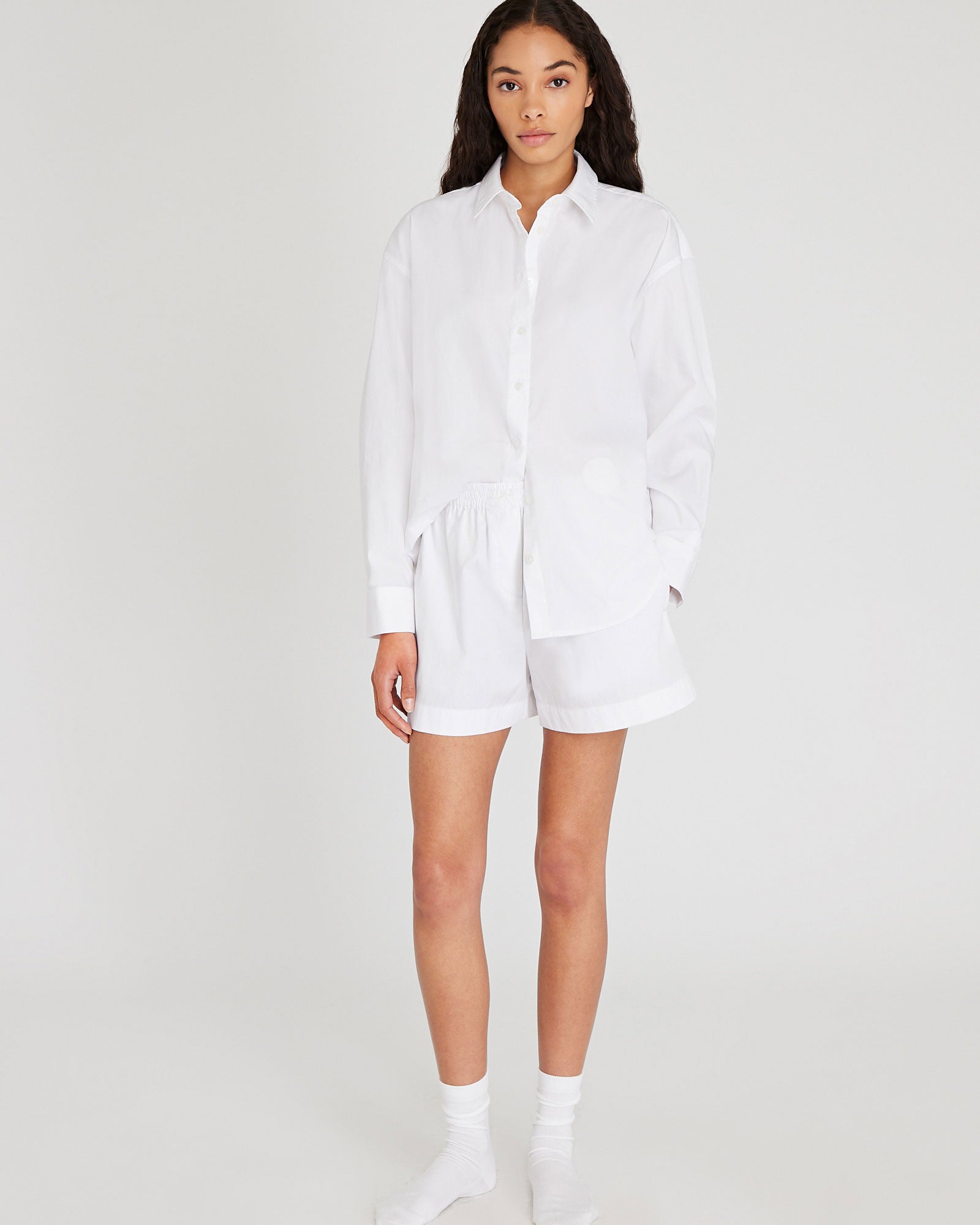 CLUB MONACO - Crest Cotton Sleep Set - White