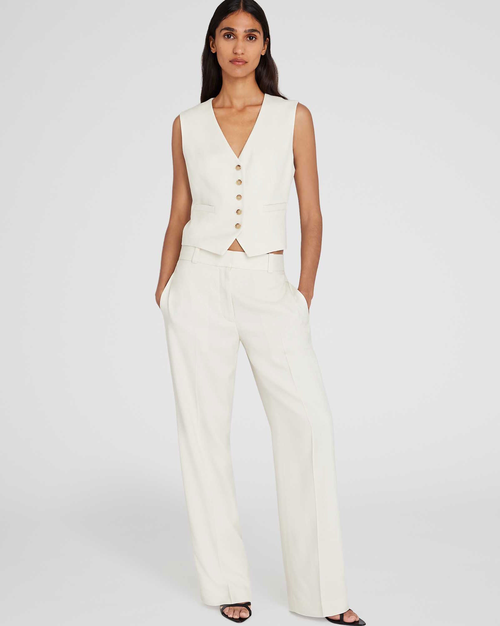 CLUB MONACO - Pantalon classique impeccable - Grès