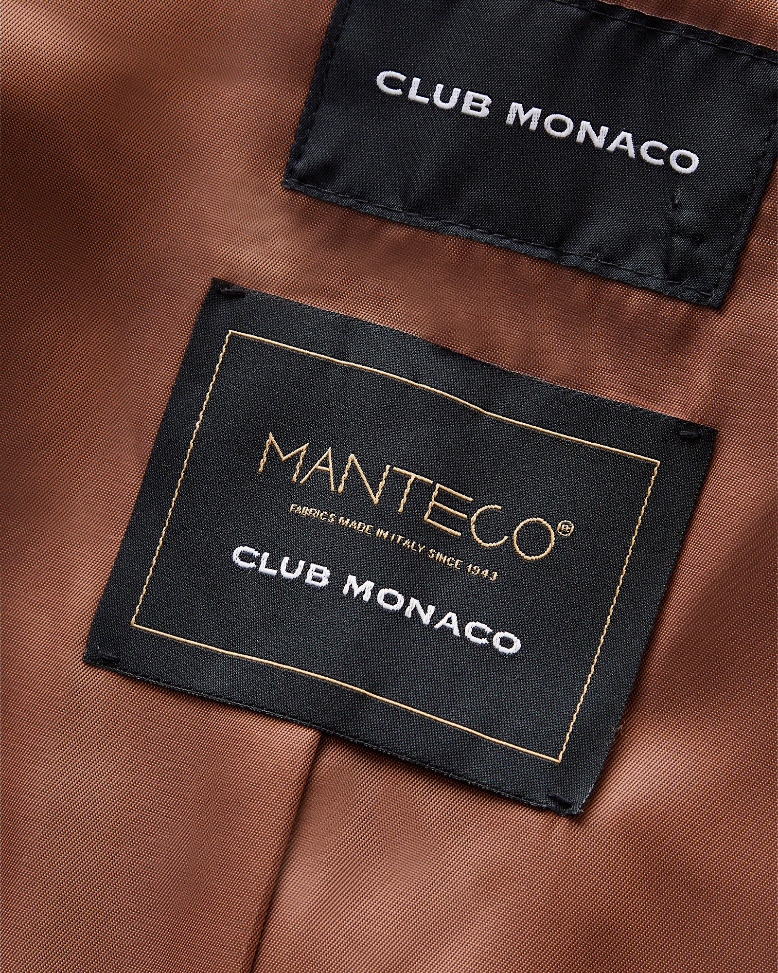 CLUB MONACO - Manteau enveloppant à col châle - Chameau
