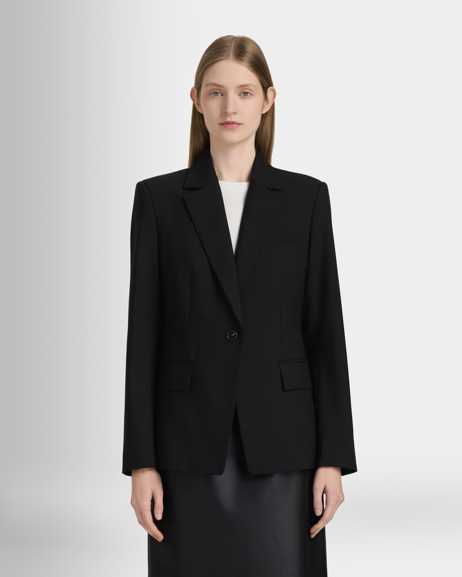 Club Monaco Corp, CA - Cutaway Borrem Blazer - Black
