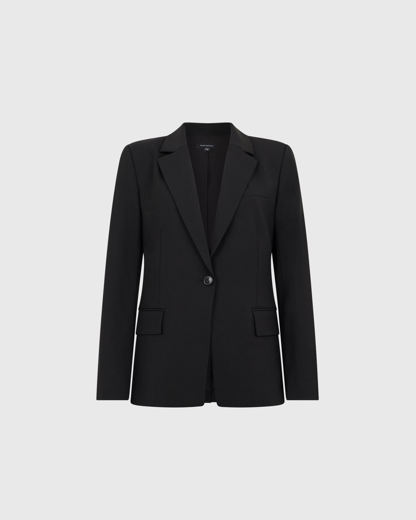 Club Monaco Corp, CA - Cutaway Borrem Blazer - Black