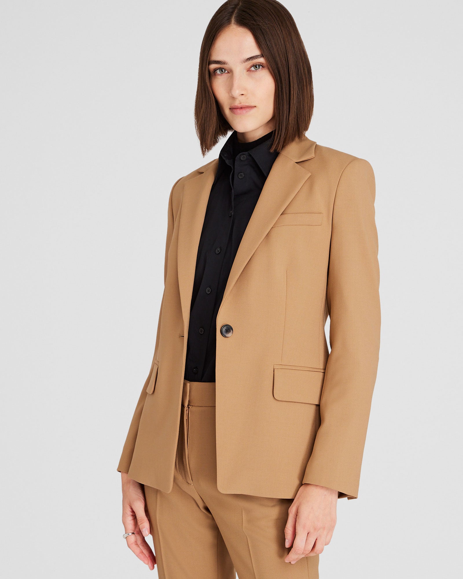 CLUB MONACO - Cutaway Borrem Blazer - Warm Camel