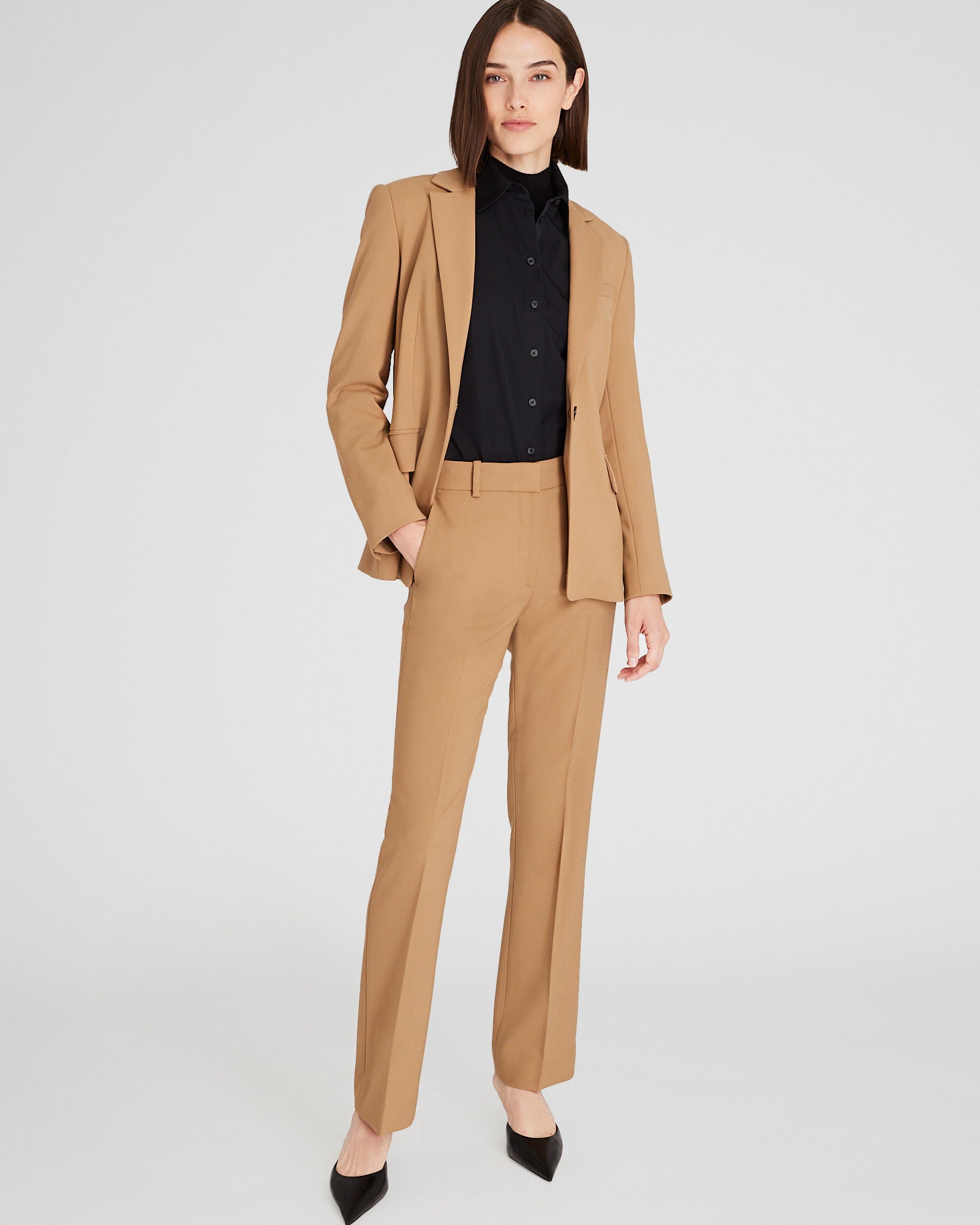 CLUB MONACO - Cutaway Borrem Blazer - Warm Camel