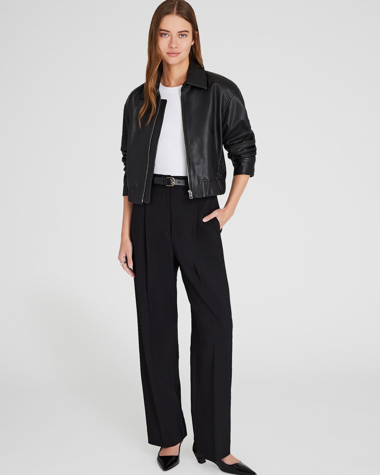 CLUB MONACO - Borrem Pleated Pant - Black