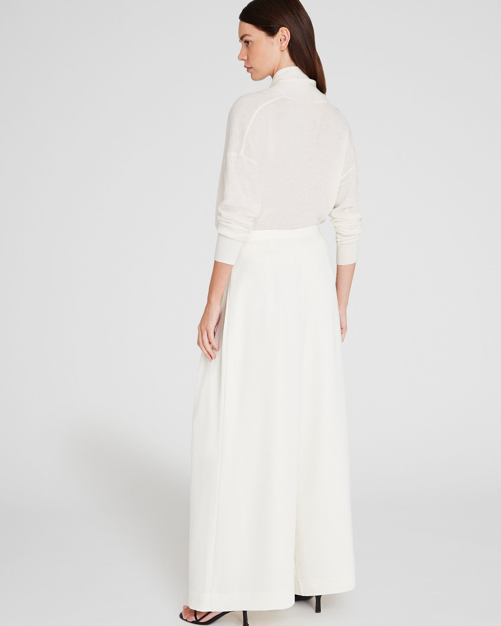 CLUB MONACO - Wide Leg Fluid Trouser - Off White