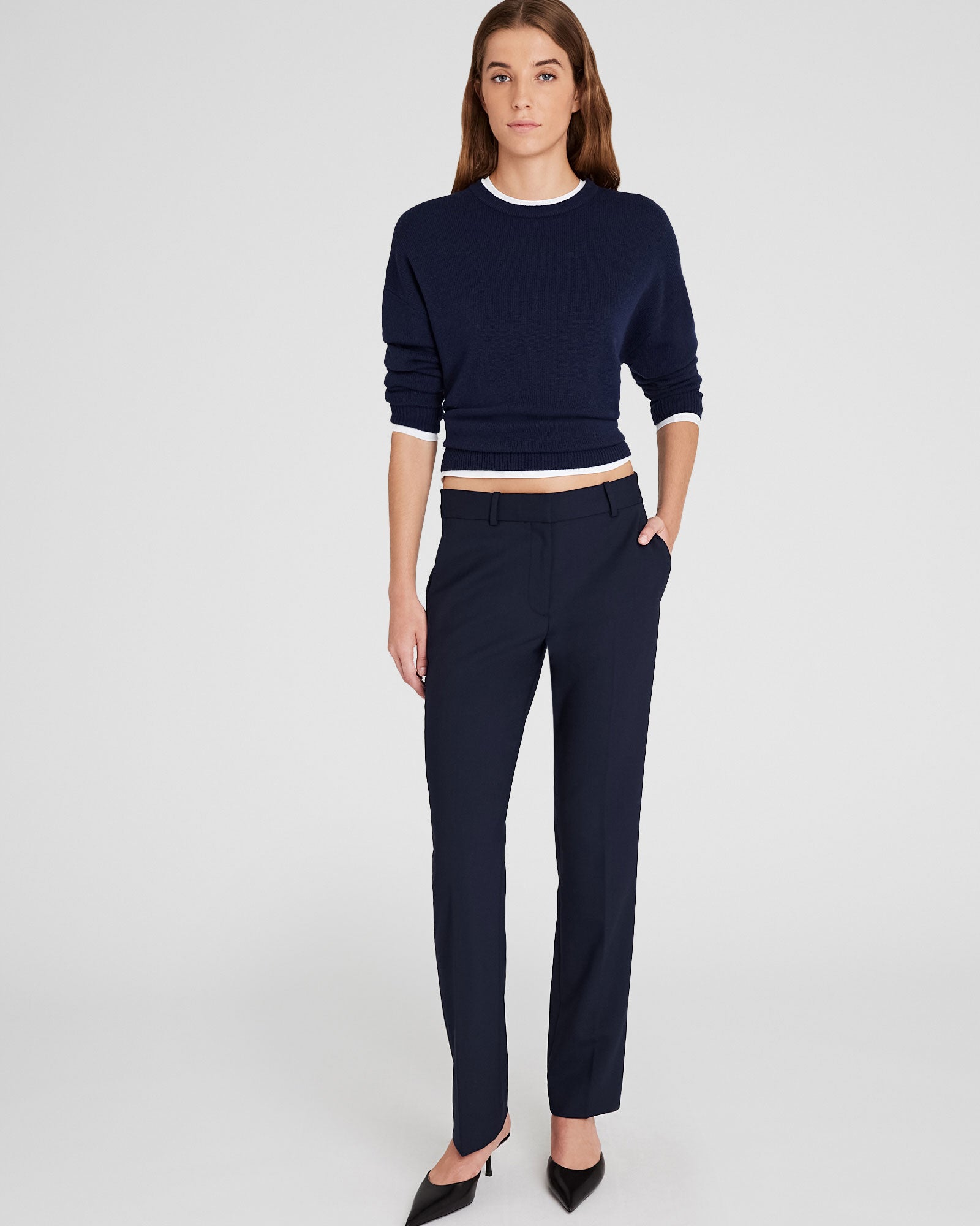 CLUB MONACO - Chandail en cachemire - Marine