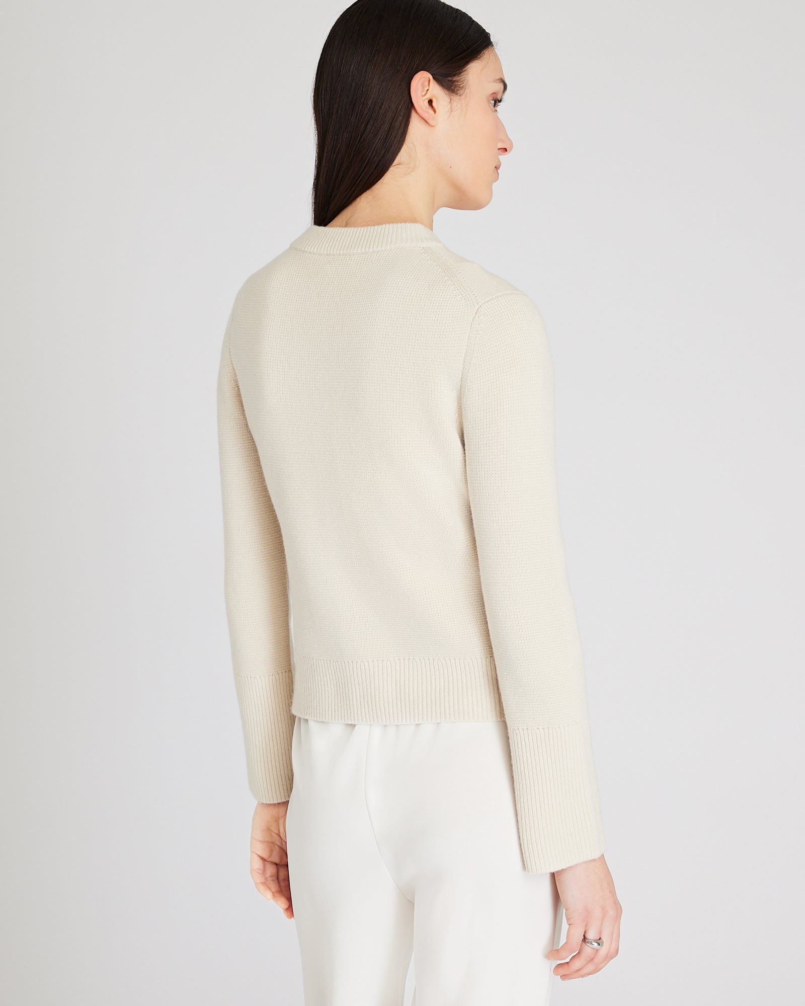 CLUB MONACO - Cardigan en laine et cachemire à mailles milanaises - Sable chaud