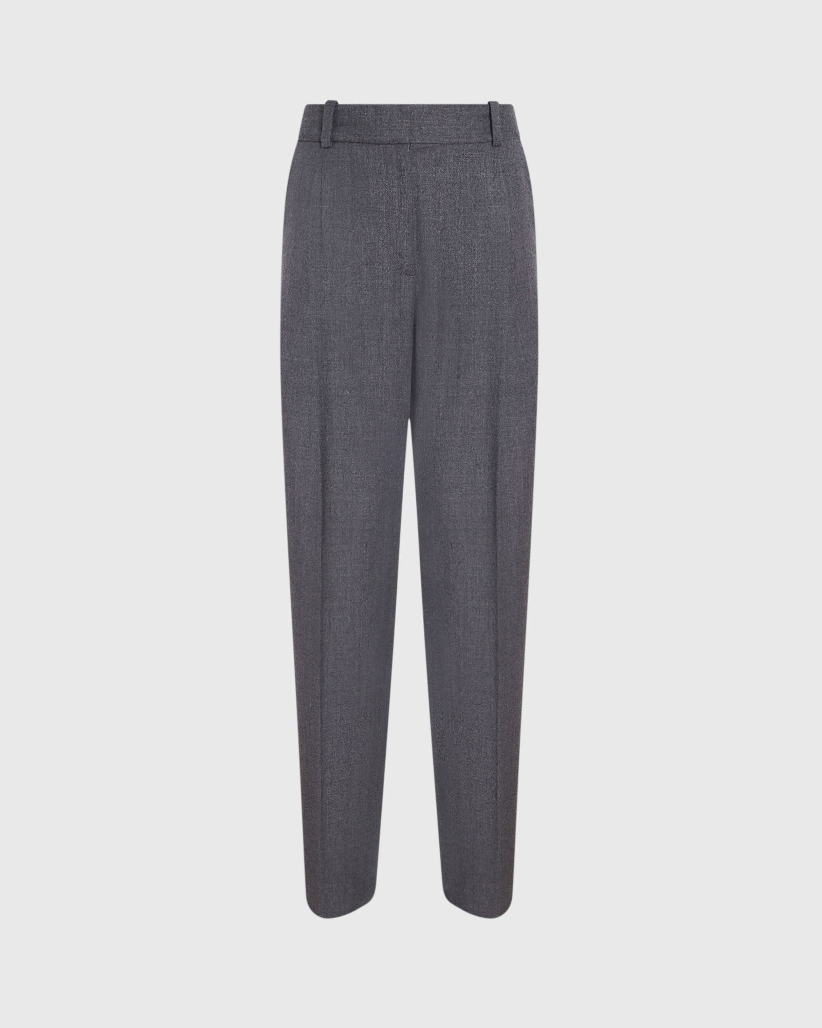 CLUB MONACO - Wool Flannel Trouser - Dark Grey Mix