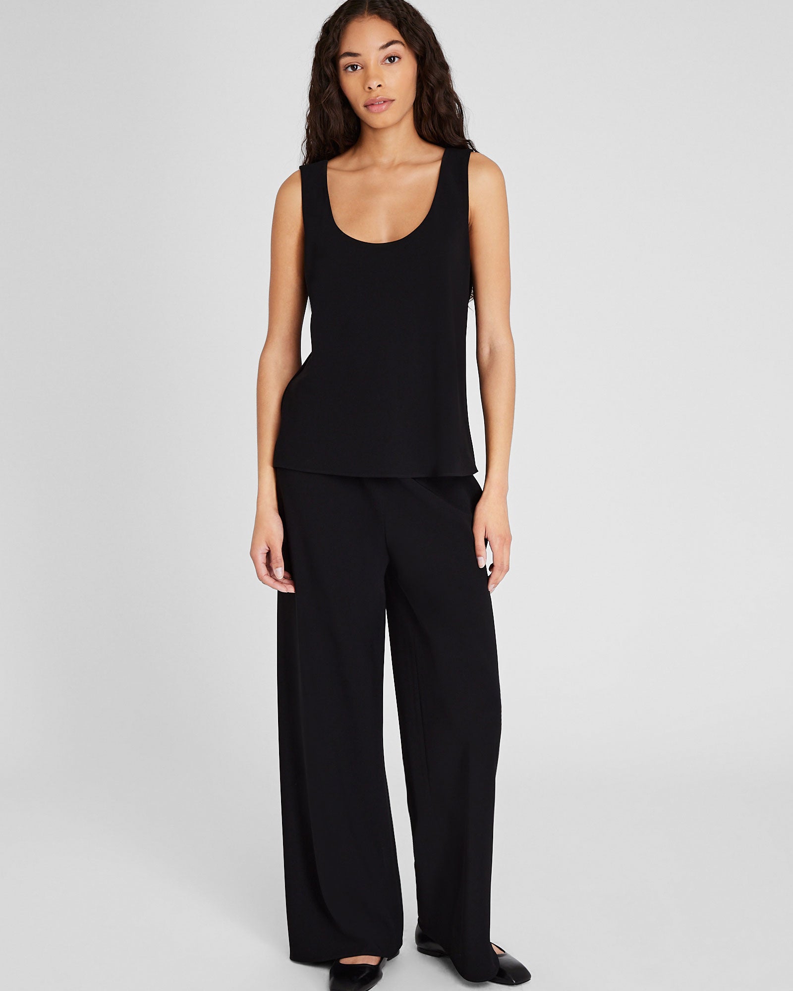 CLUB MONACO - Longline Tank Shell - Black