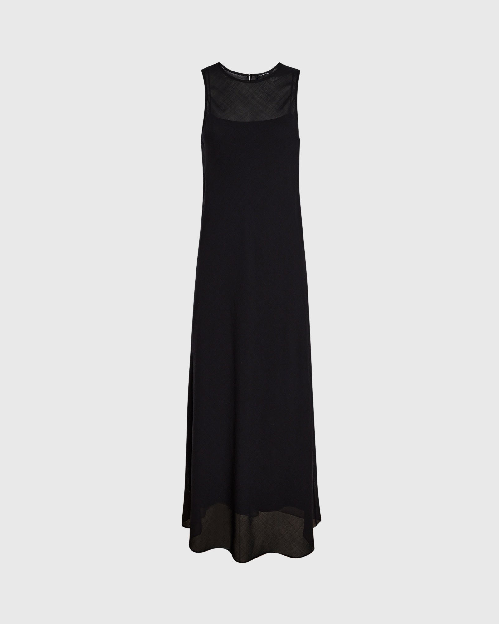 CLUB MONACO - Bias Wool Blend Gauze Maxi Dress - Black