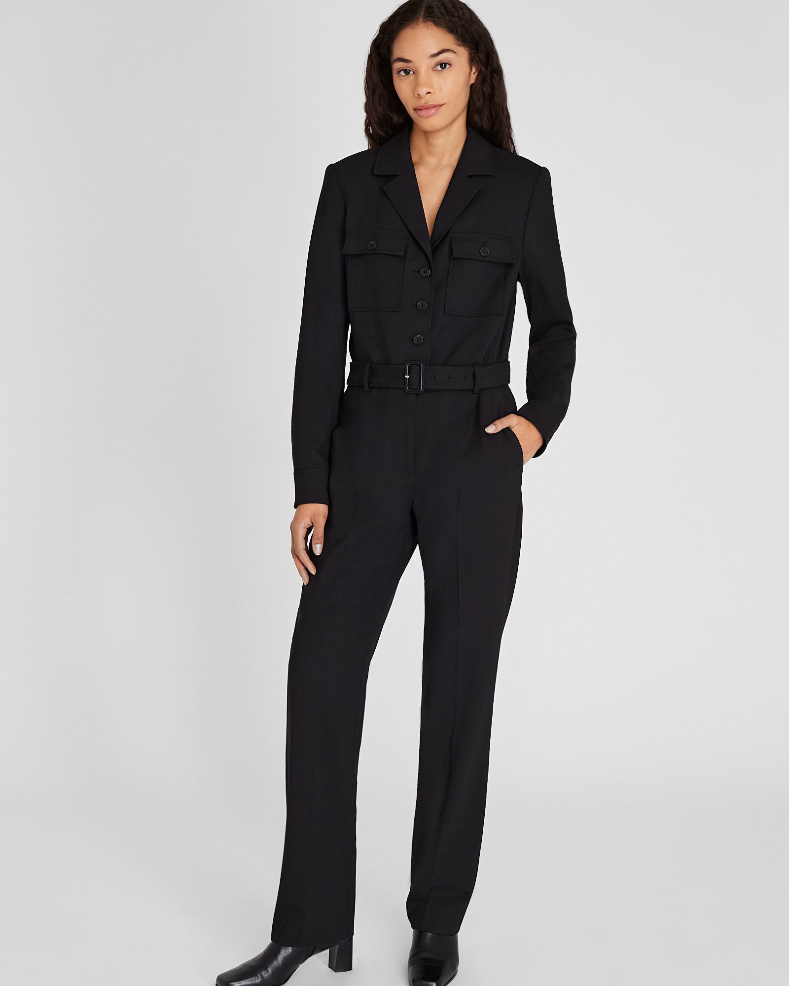 CLUB MONACO - Tailored Crepe Jumpsuit - Black