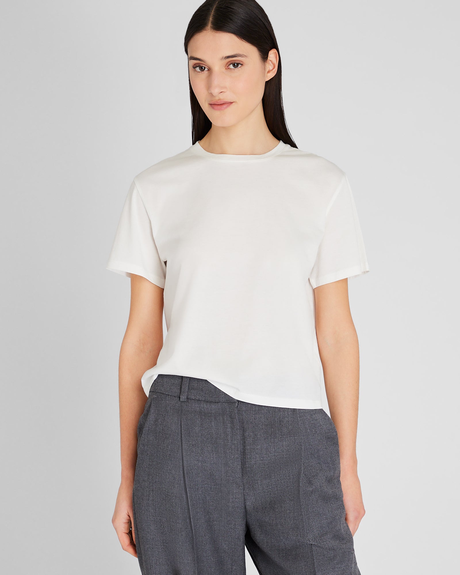 CLUB MONACO - Loose Fit Short-Sleeve Tee - White