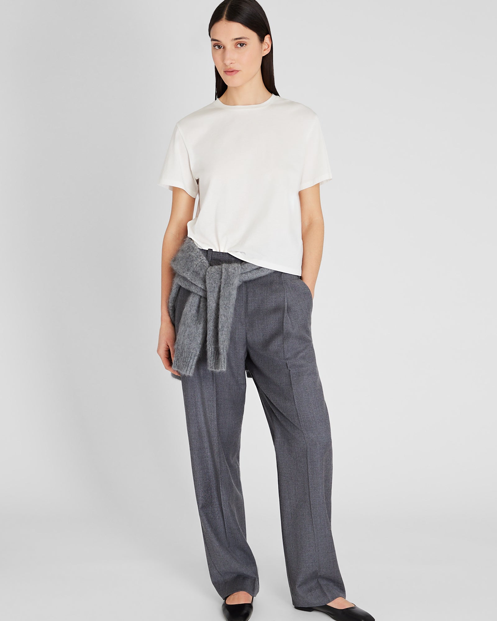 CLUB MONACO - Loose Fit Short-Sleeve Tee - White