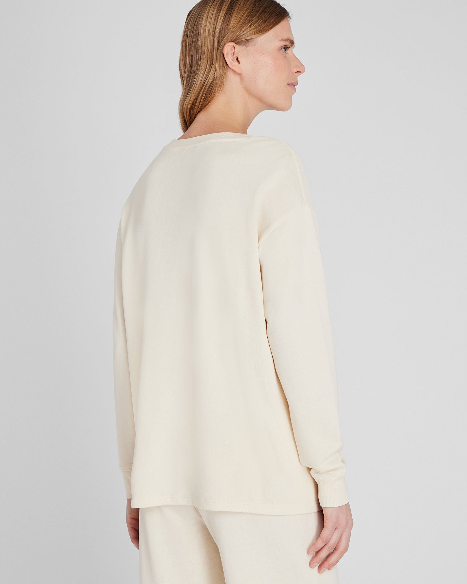 CLUB MONACO - Relaxed Fit Crewneck Sweatshirt - Sand