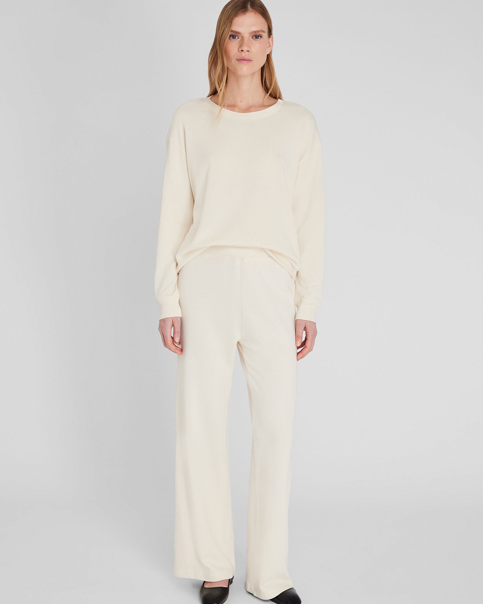 CLUB MONACO - Relaxed Fit Crewneck Sweatshirt - Sand