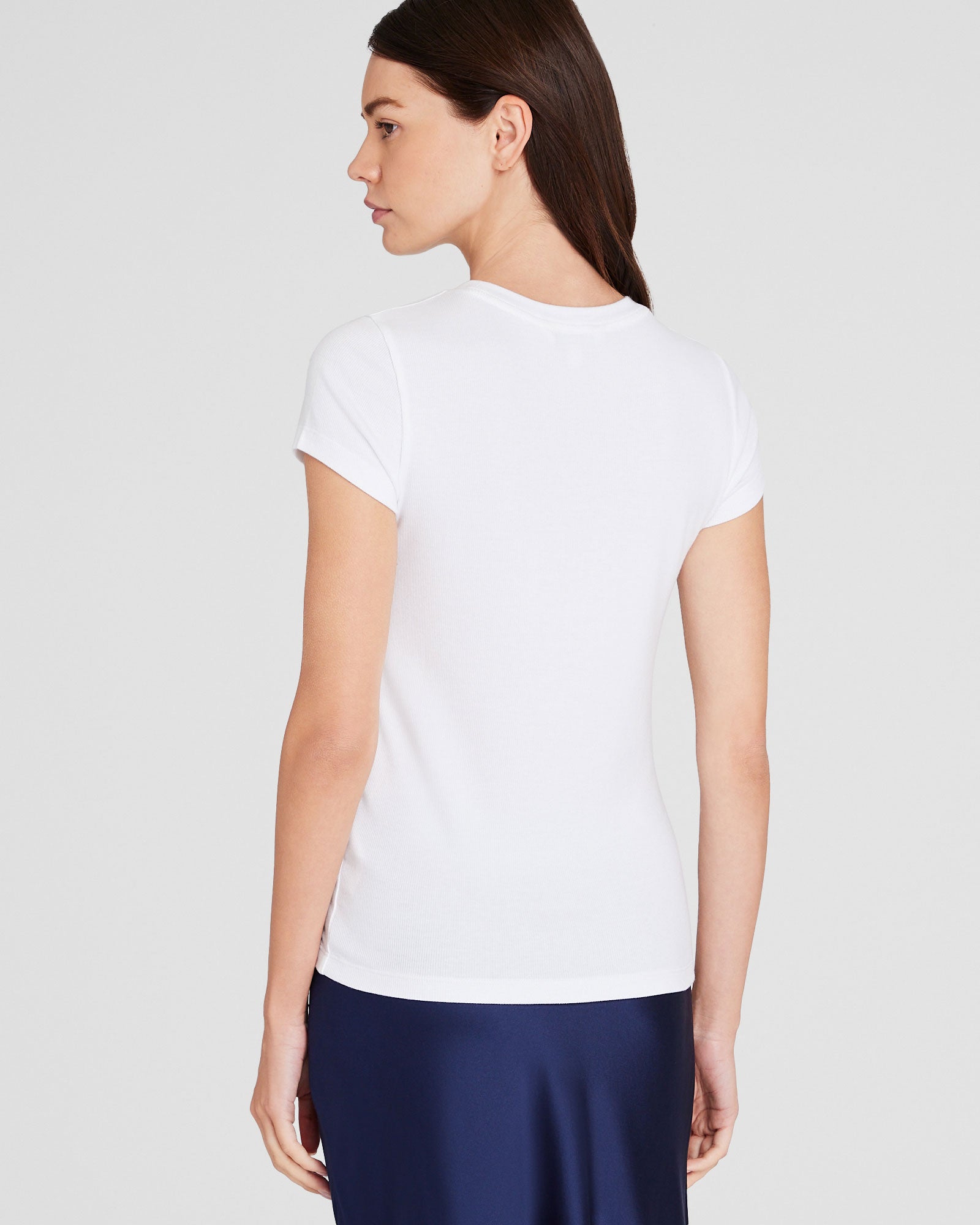 CLUB MONACO - Pima Bowee Tee - White