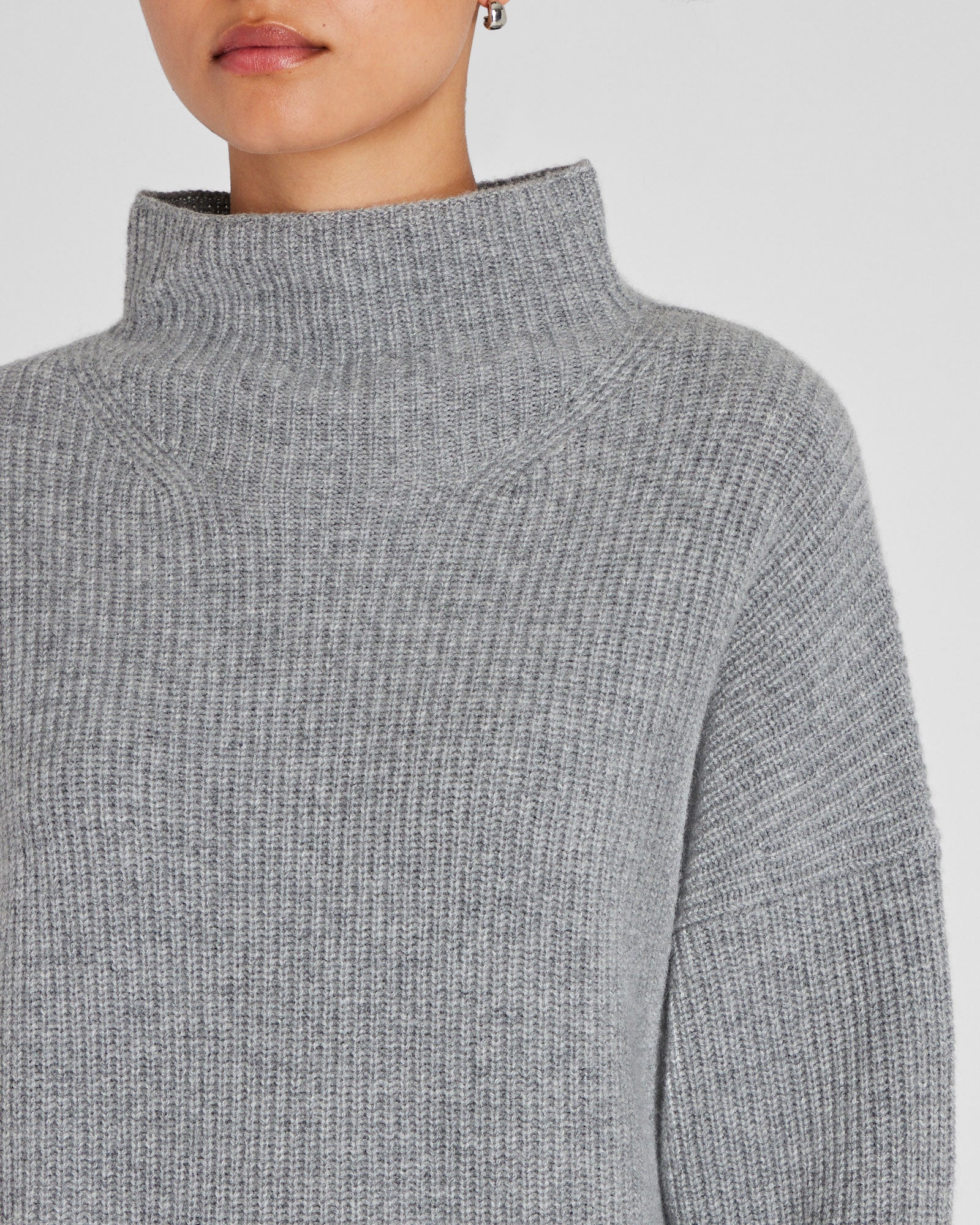 CLUB MONACO - Chandail en cachemire Emma - Gris Chiné Moyen