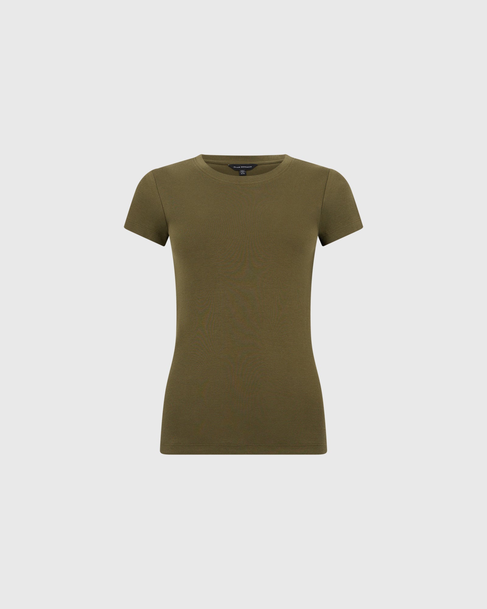 Club Monaco Corp, CA - Bowee Tee - Olive