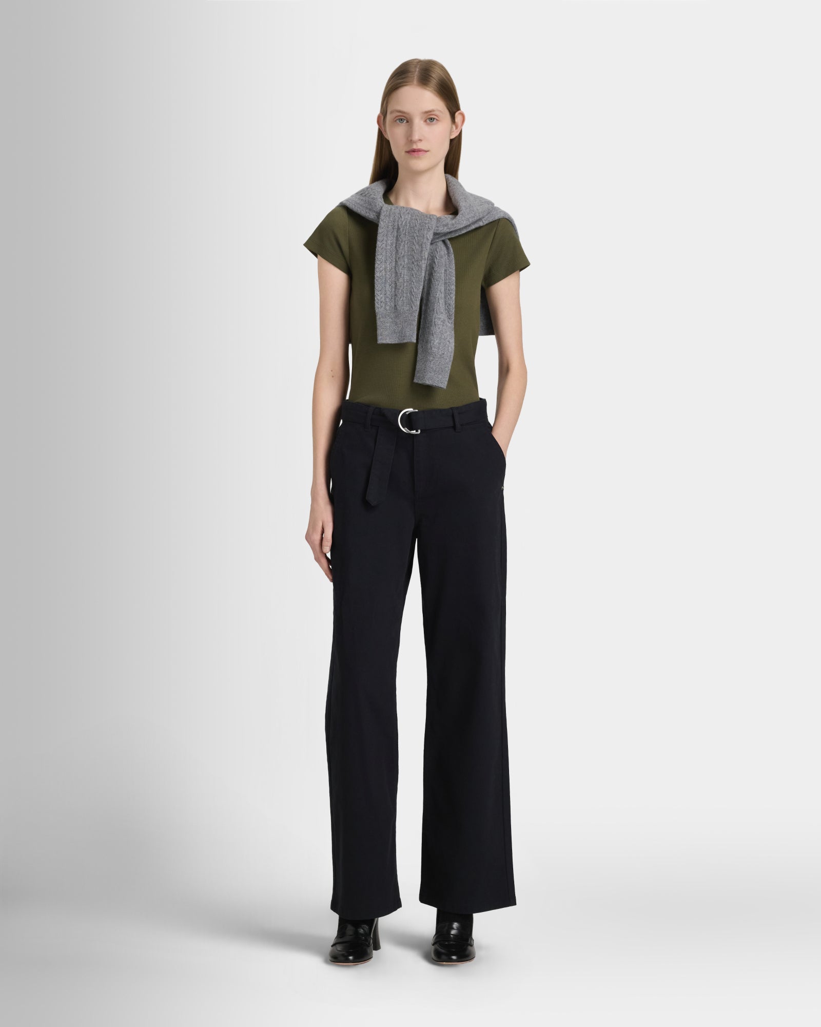 Club Monaco Corp, CA - Bowee Tee - Olive