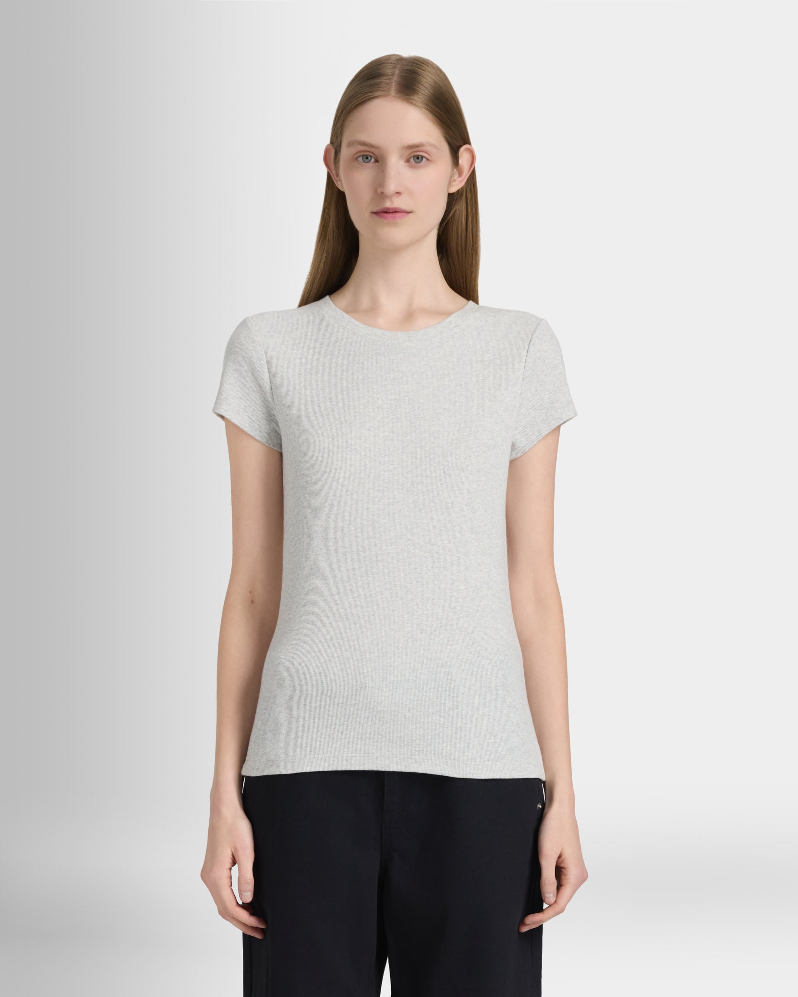 Club Monaco Corp, CA - Bowee Tee - Light Heather Grey