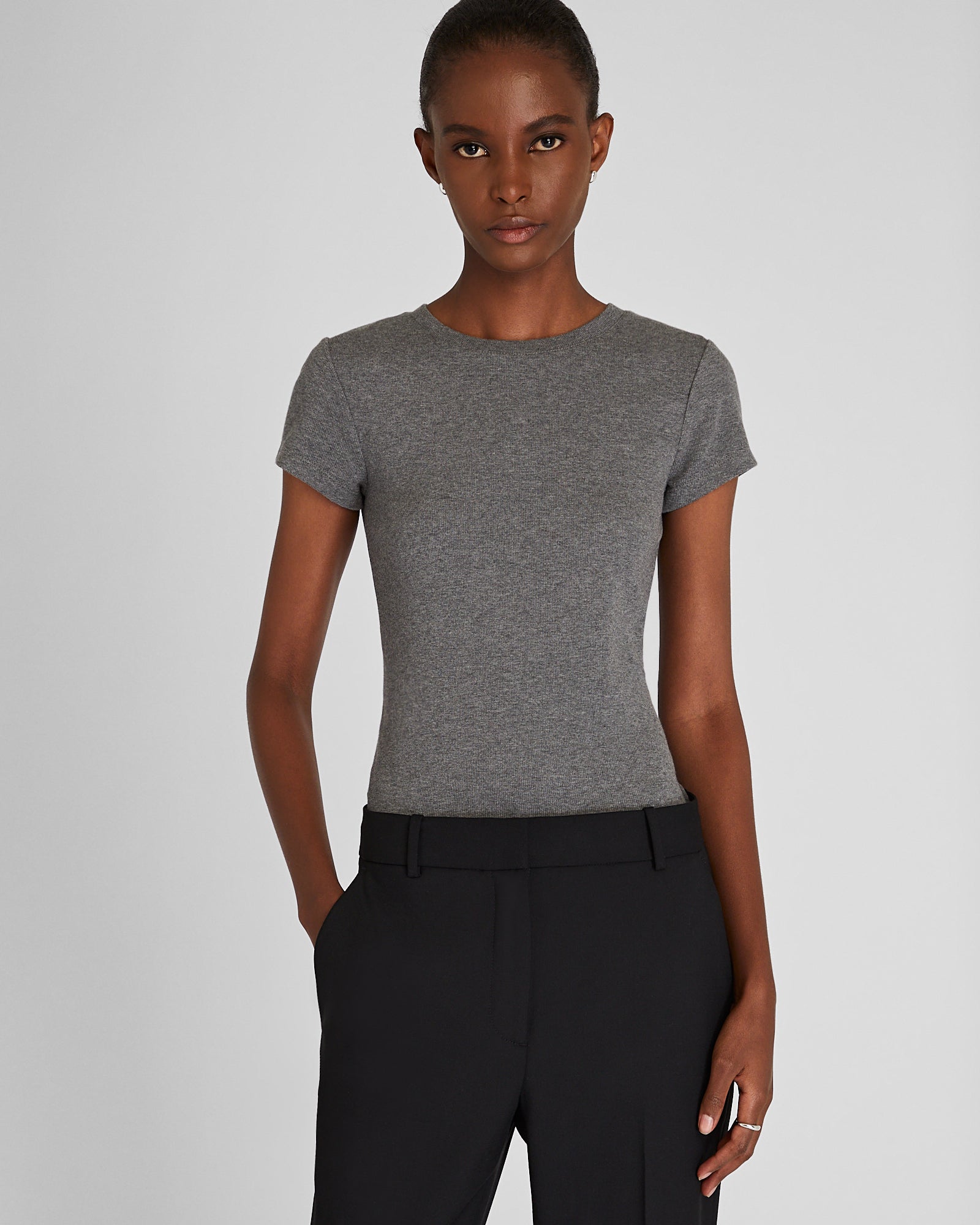 CLUB MONACO - T-shirt Bowee - Gris foncé