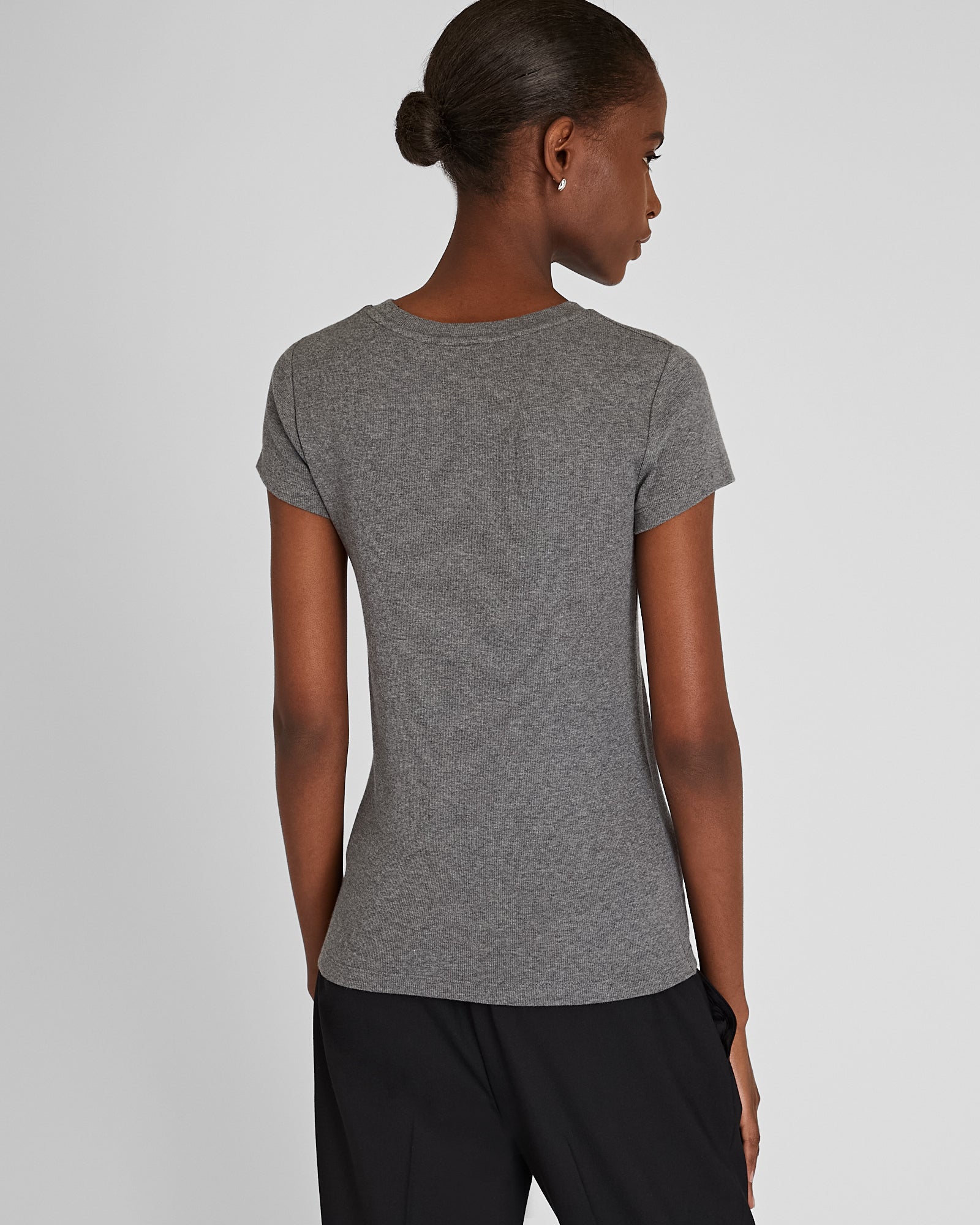 CLUB MONACO - Bowee Tee - Dark Grey