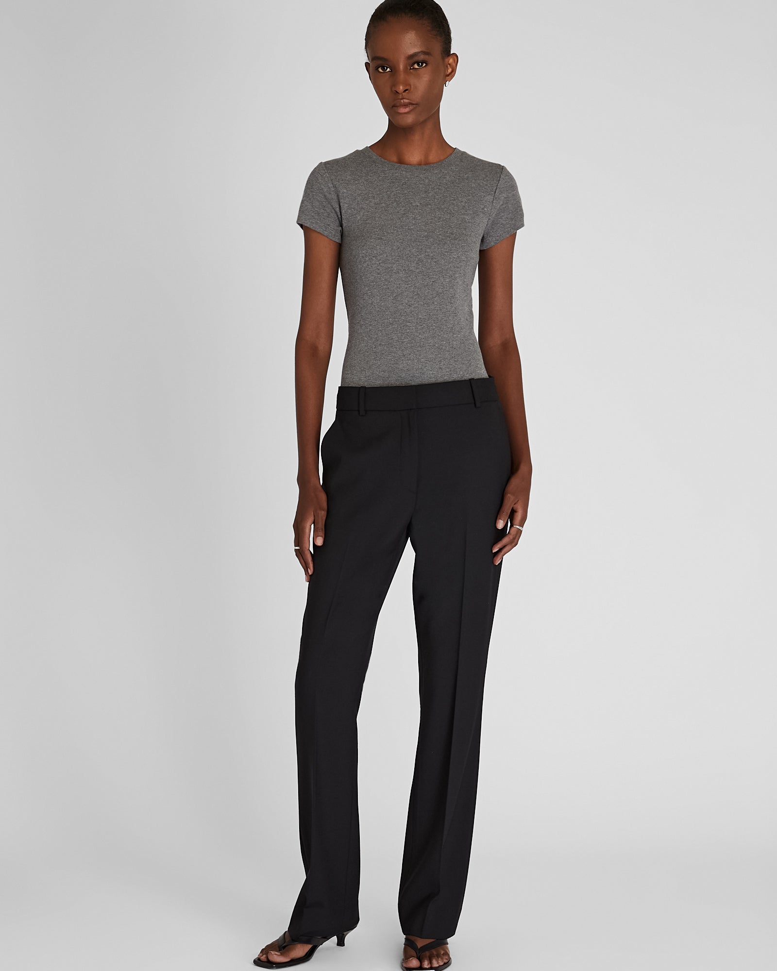 CLUB MONACO - Bowee Tee - Dark Grey