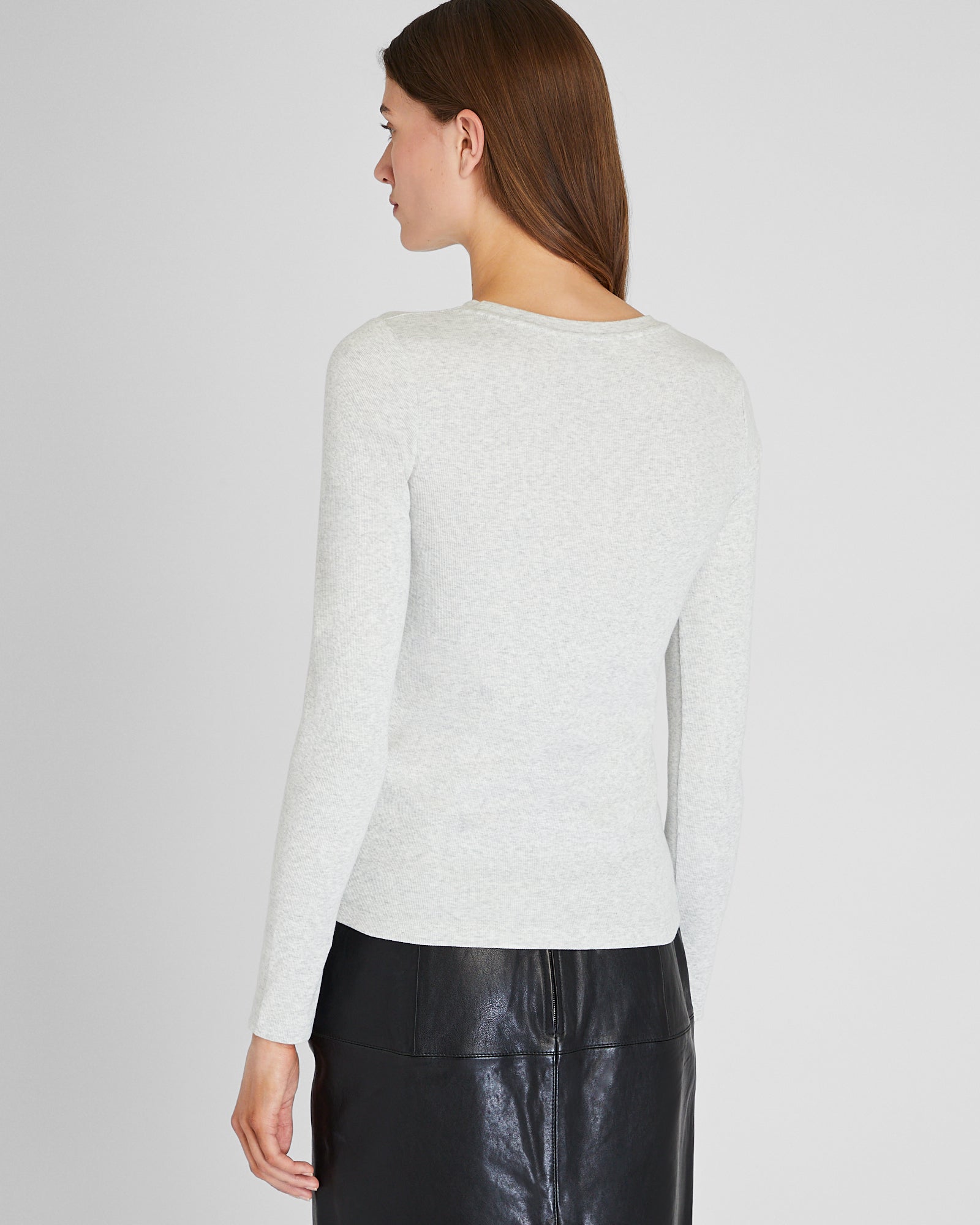 CLUB MONACO - Bowee Long-Sleeve Tee - Light Heather Grey