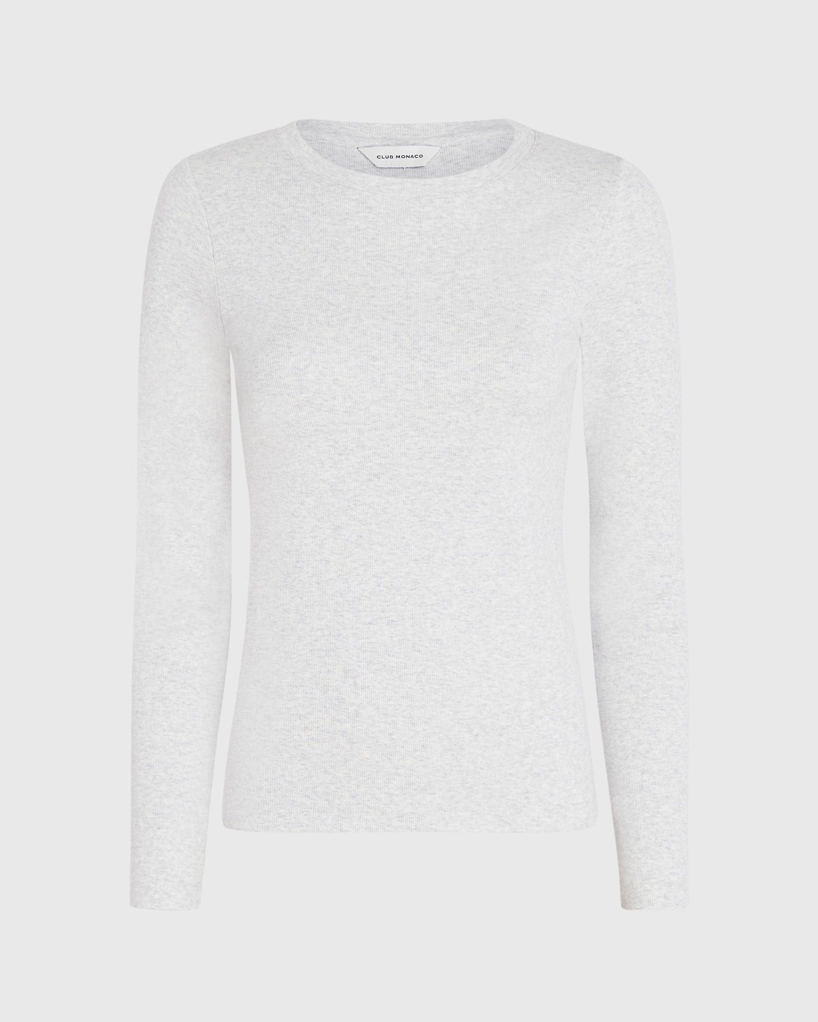 CLUB MONACO - Bowee Long-Sleeve Tee - Light Heather Grey