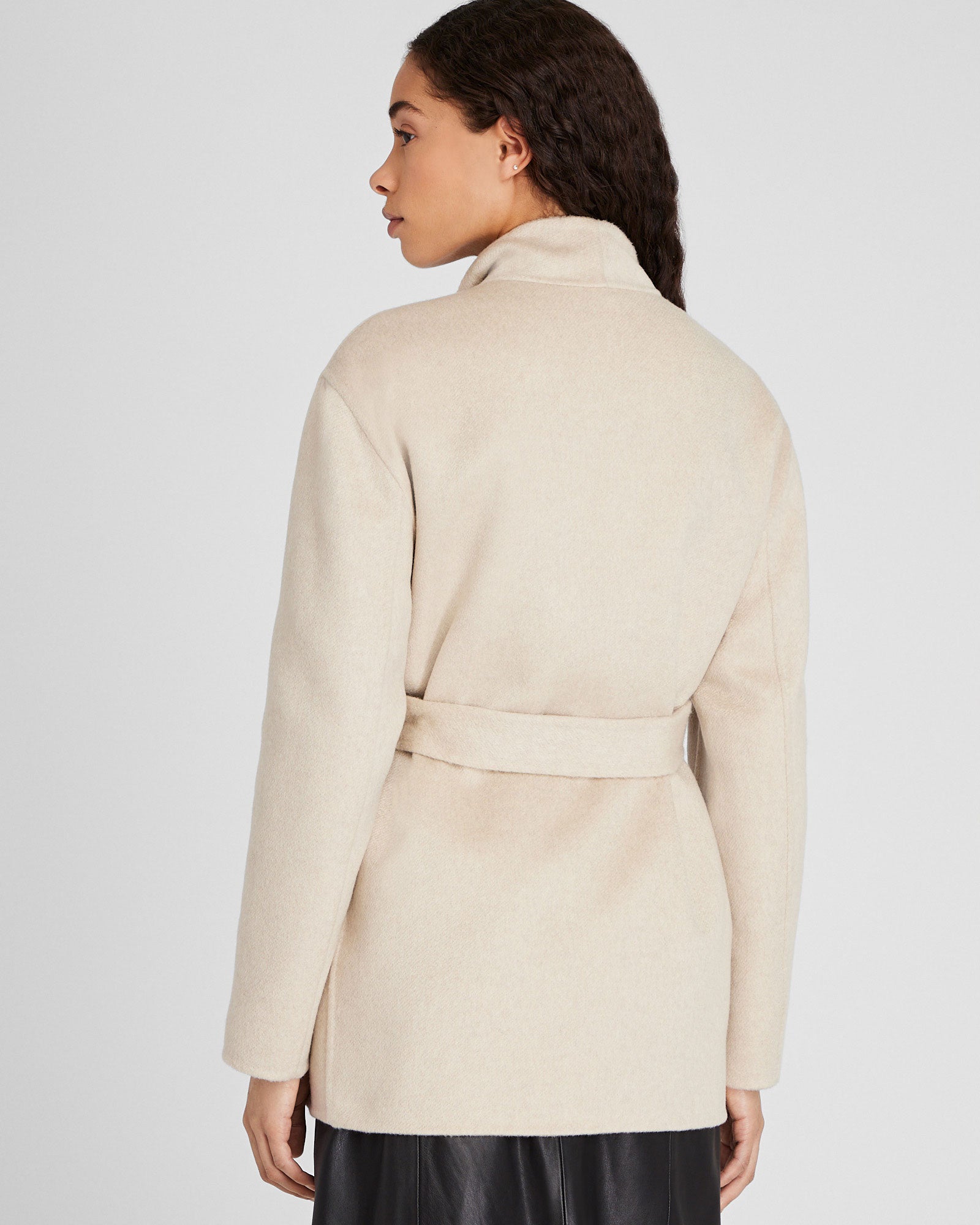 CLUB MONACO - Cashmere Belted Jacket - Camel