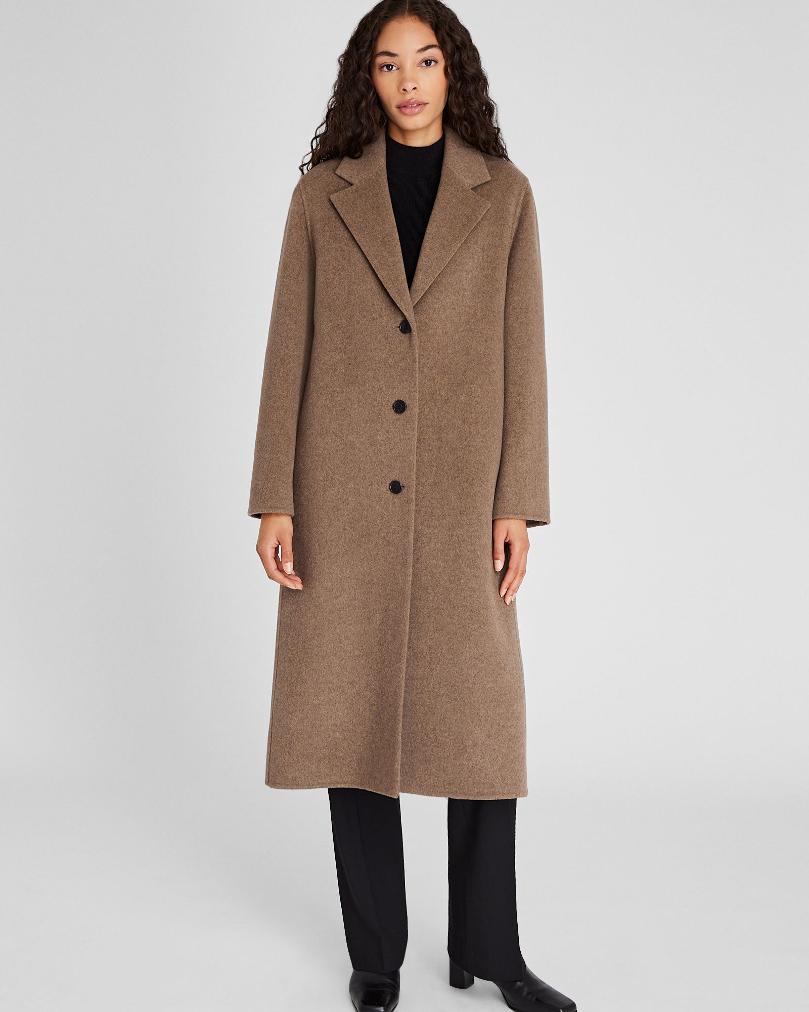 CLUB MONACO - Capsule Cashmere Blend Tailored Coat - Camel