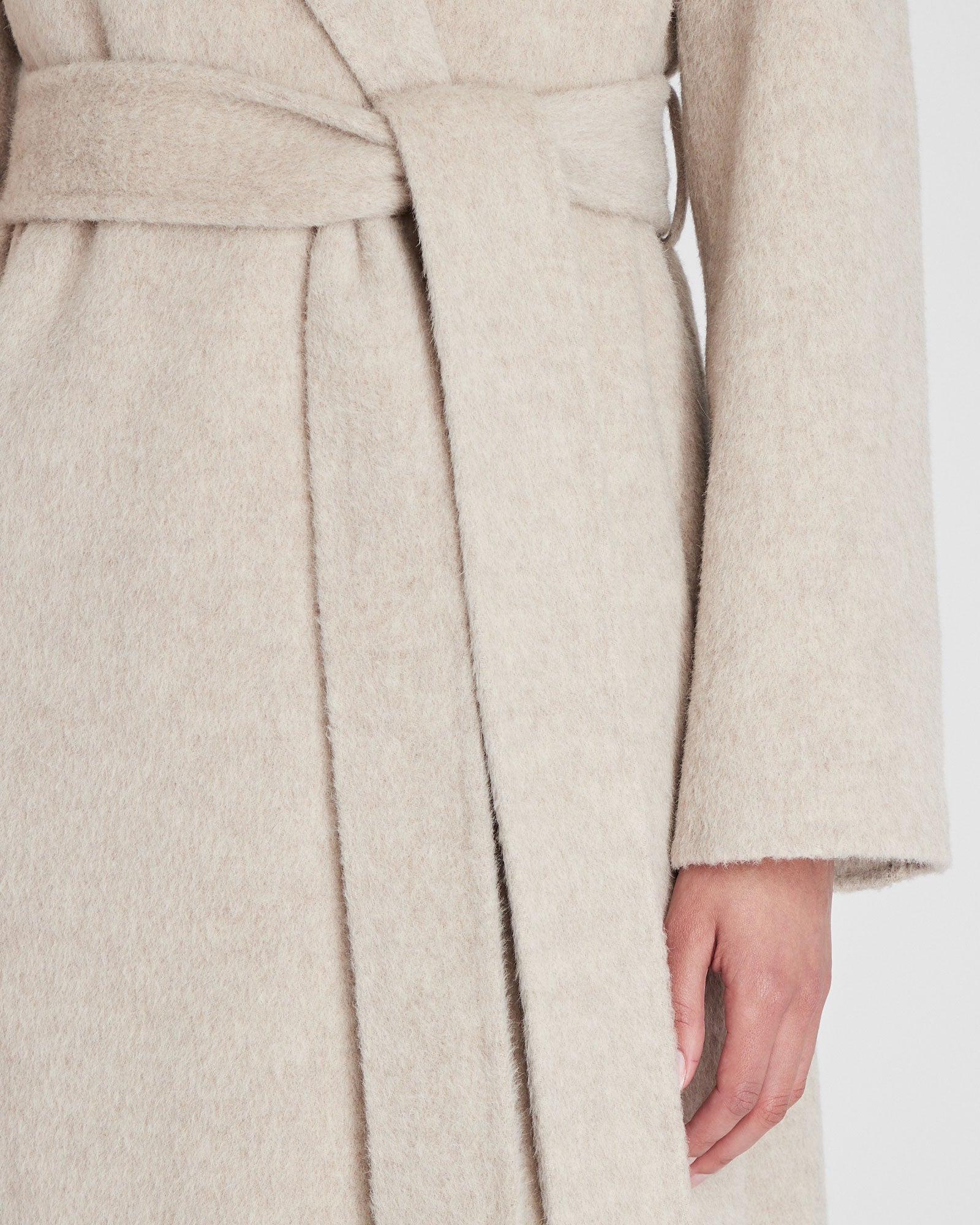 CLUB MONACO - Manteau Siena en mélange d’alpaga de la collection capsule - Perle douce