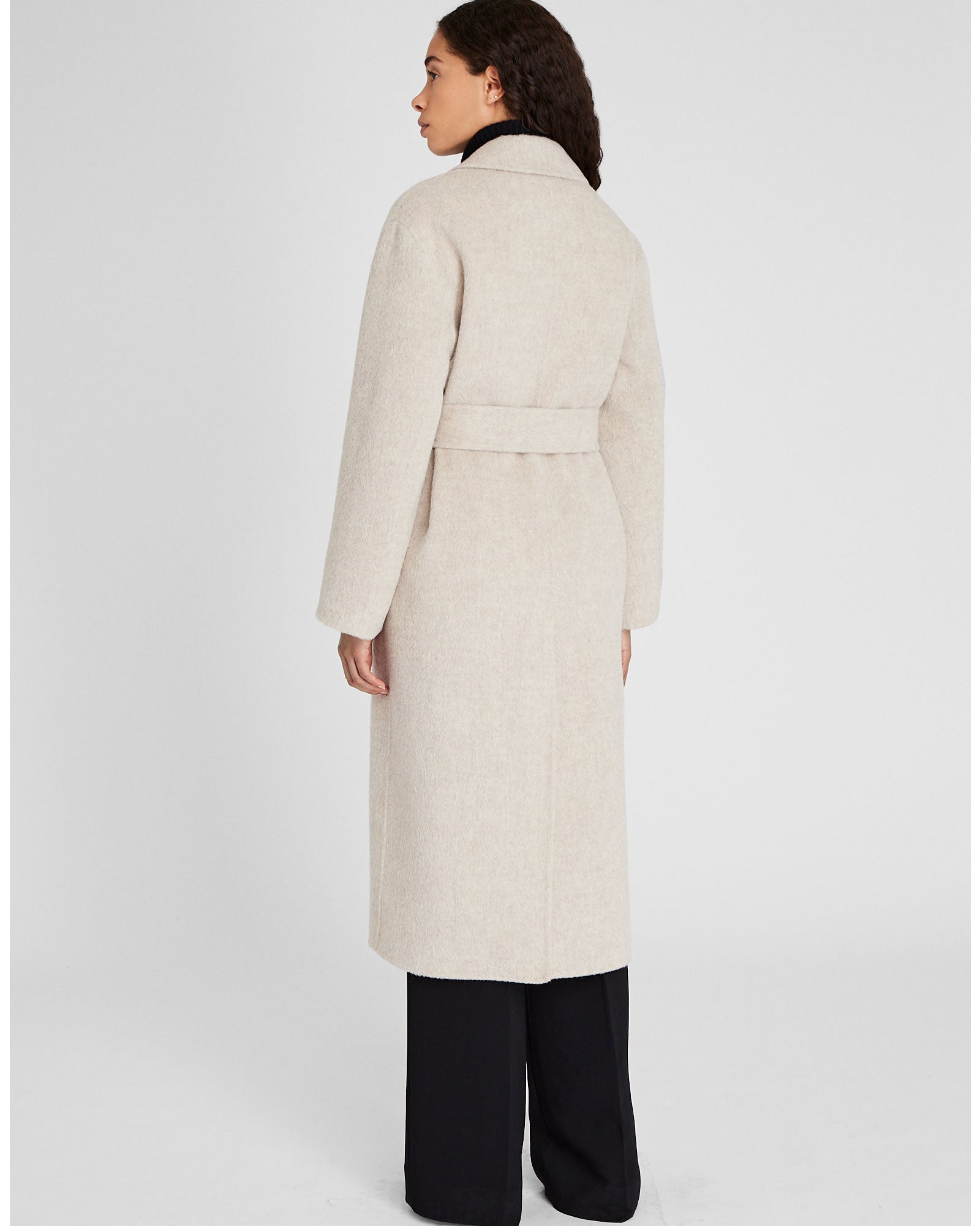 CLUB MONACO - Manteau Siena en mélange d’alpaga de la collection capsule - Perle douce