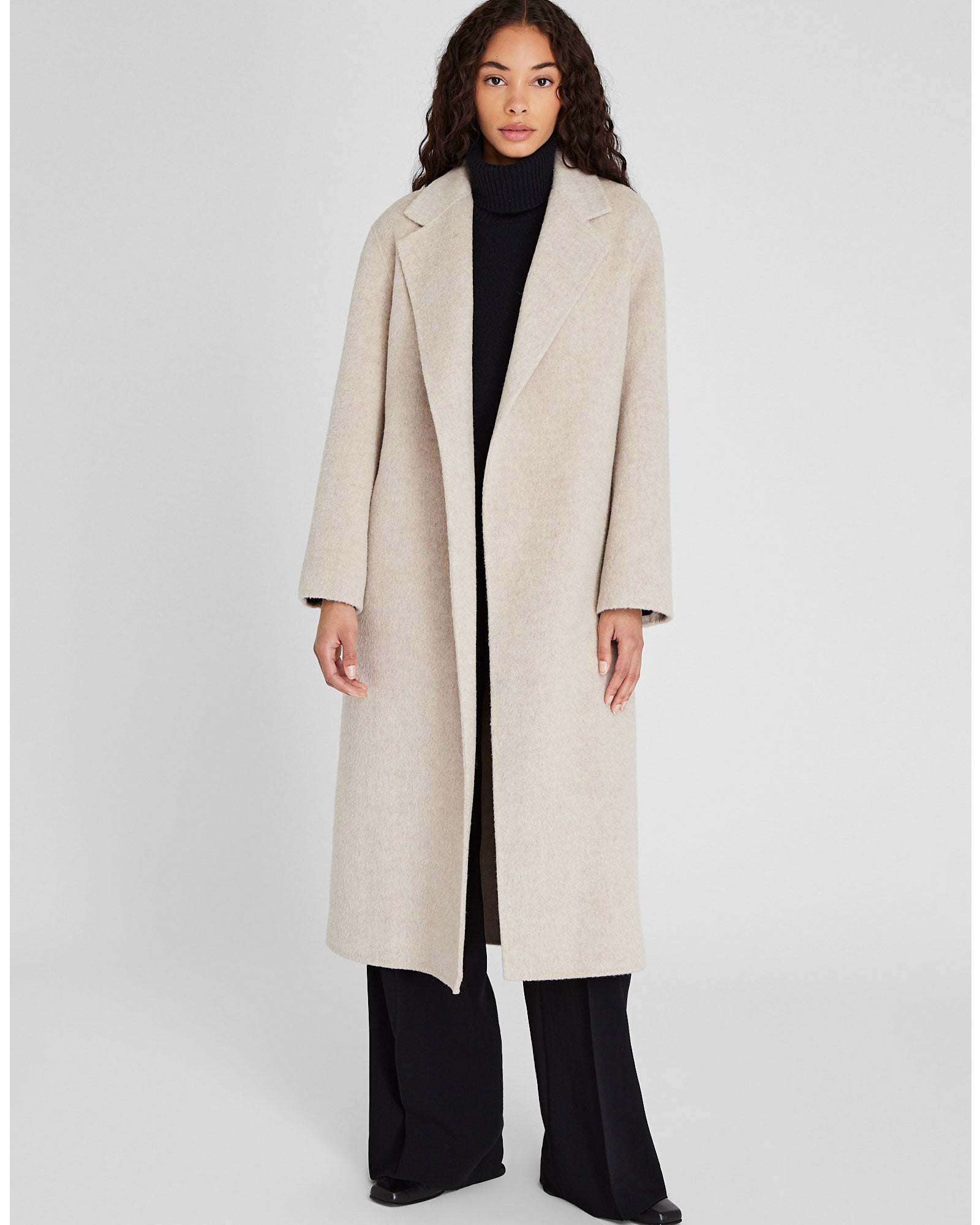 CLUB MONACO - Manteau Siena en mélange d’alpaga de la collection capsule - Perle douce