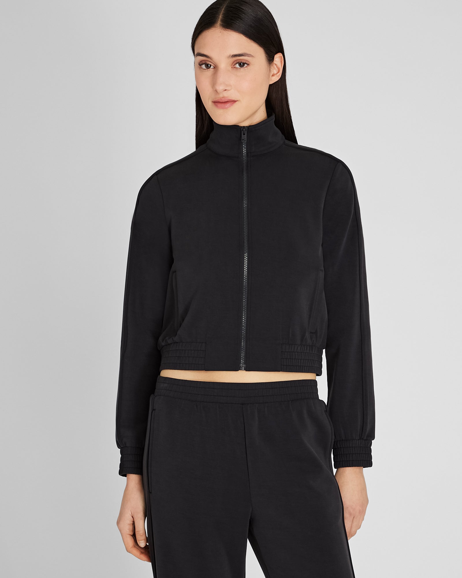 CLUB MONACO - Veste de survêtement Scuba lavé au sable - Noir