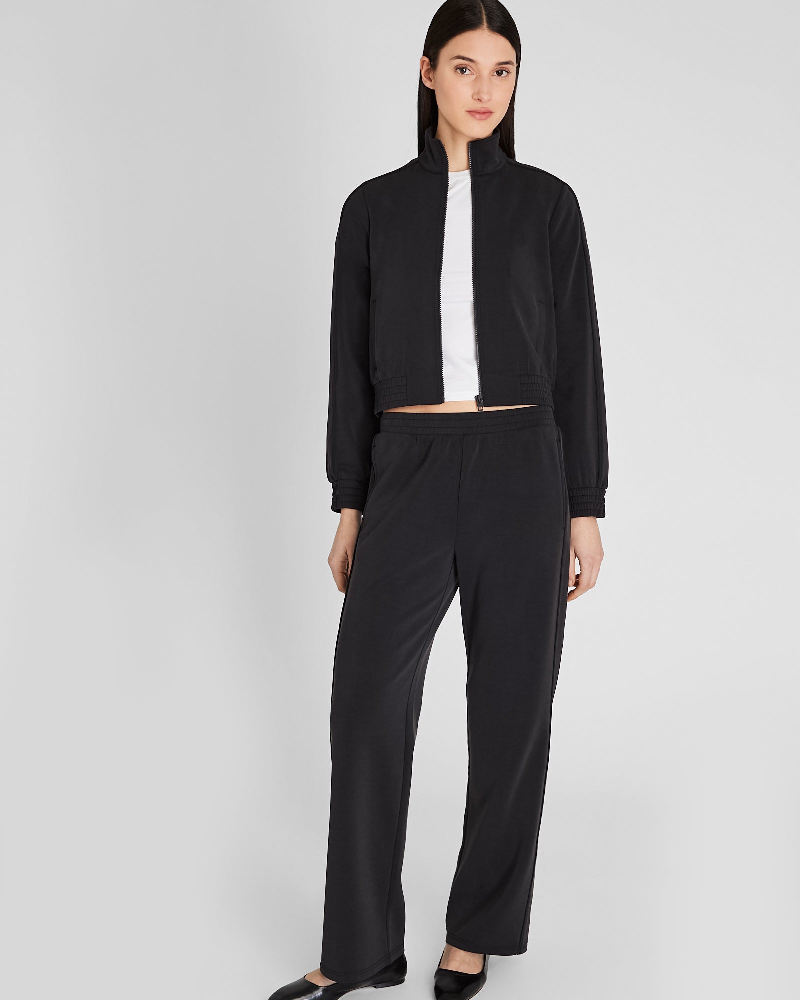 CLUB MONACO - Veste de survêtement Scuba lavé au sable - Noir