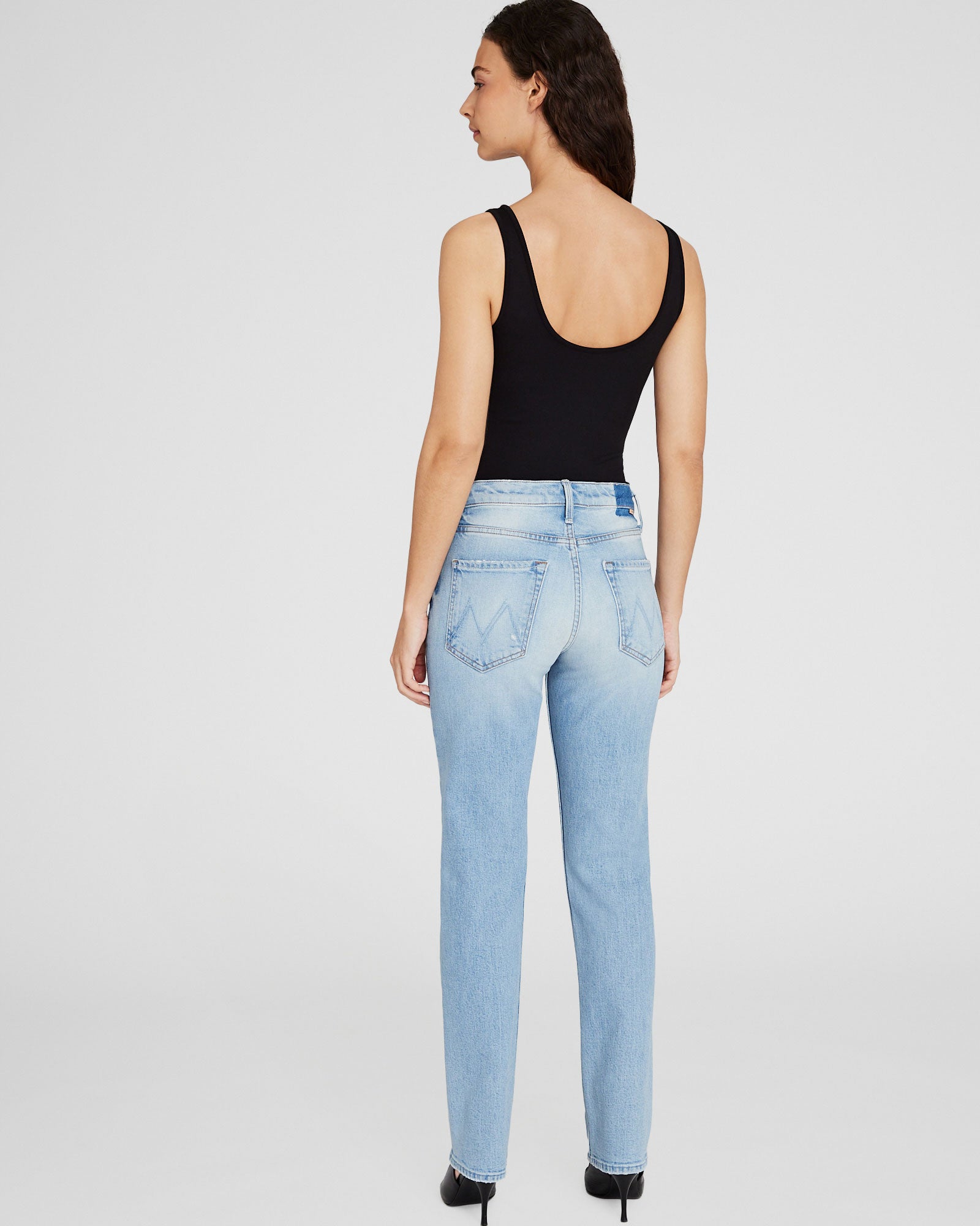 CLUB MONACO - MOTHER The Smarty Pants Skimp Jeans - Light Denim