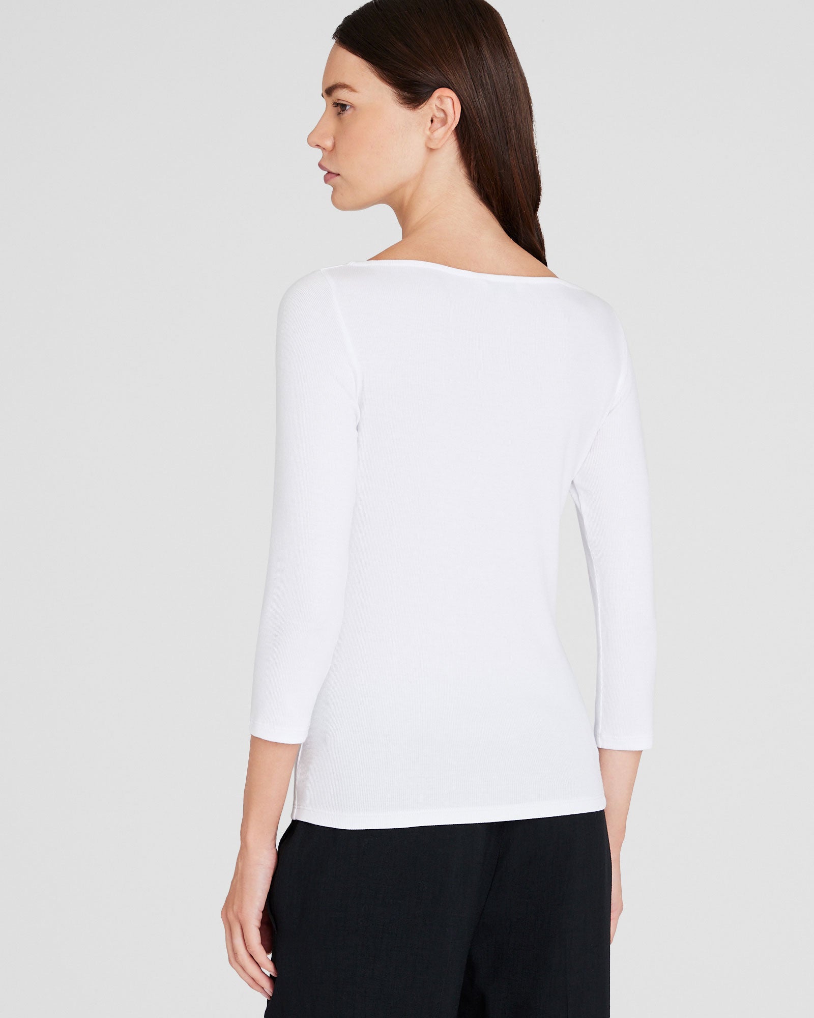 CLUB MONACO - T-shirt à col bateau Bowee - Blanc