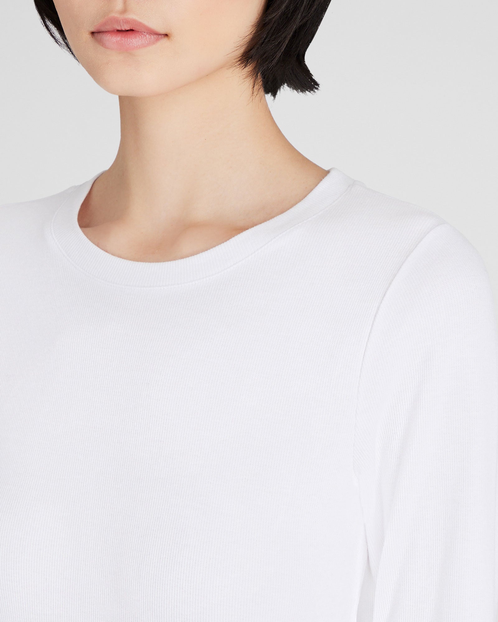 CLUB MONACO - Long-Sleeve Bowee Tee - White
