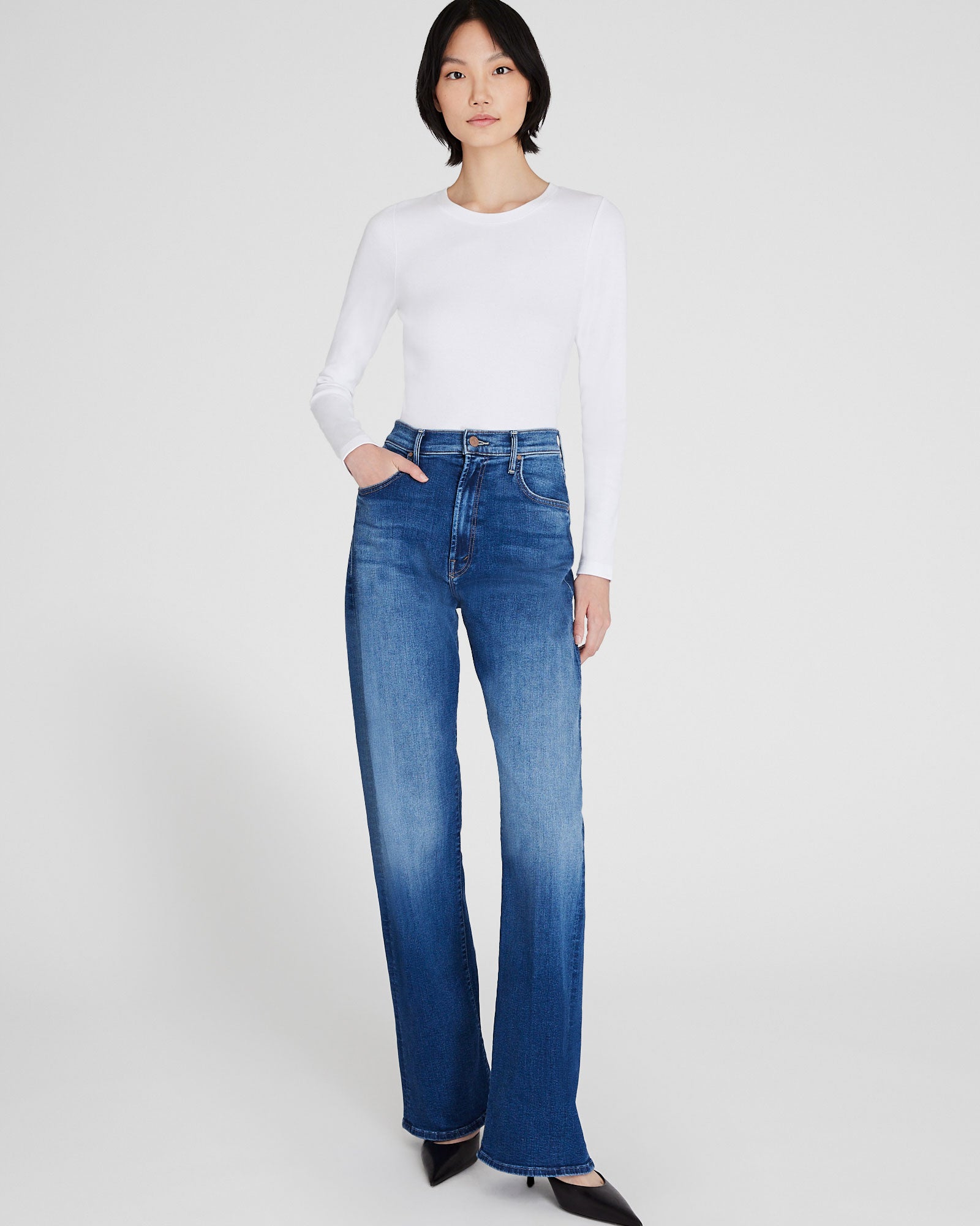 CLUB MONACO - T-shirt à manches longues Bowee - Blanc