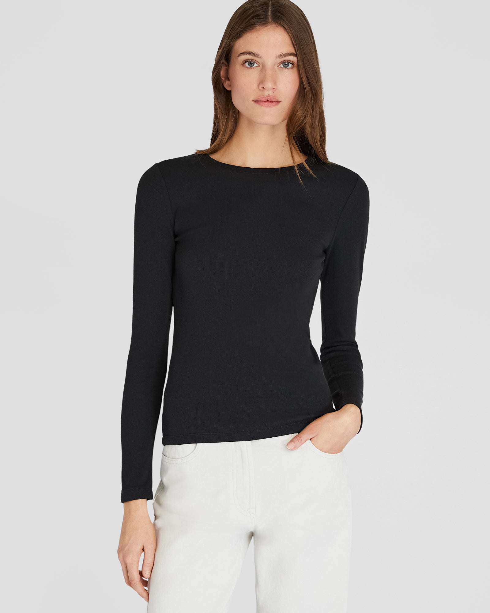 CLUB MONACO - T-shirt à manches longues Bowee - Noir