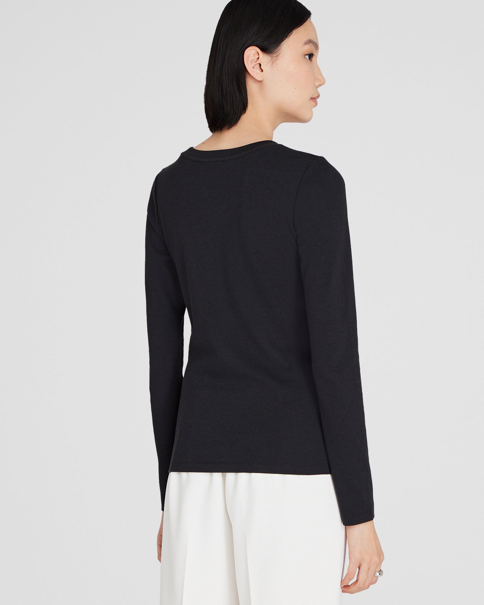 CLUB MONACO - T-shirt à manches longues Bowee - Noir